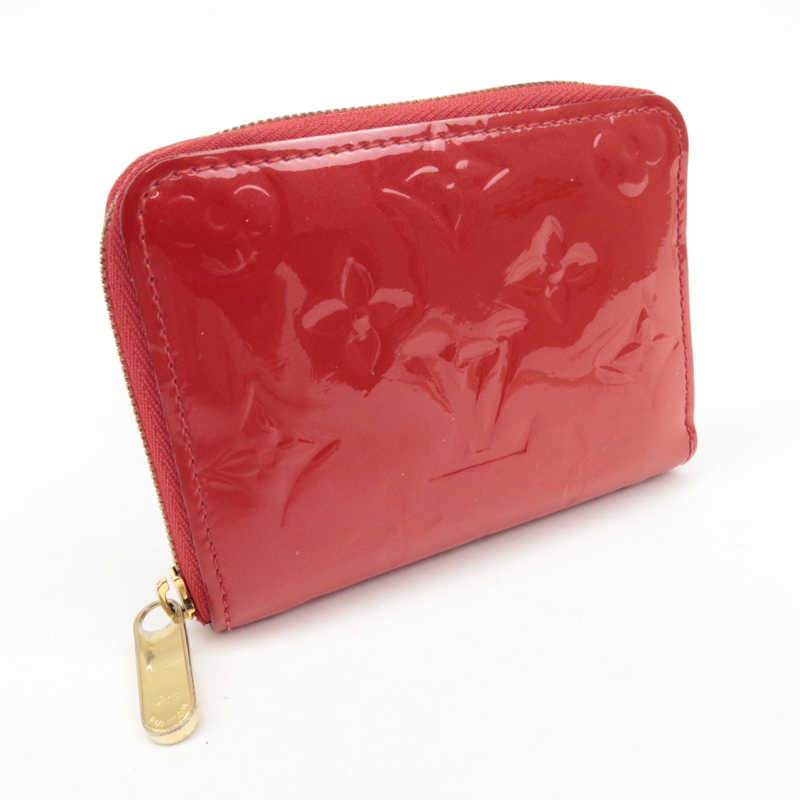 Louis Vuitton Monogram Vernis Zippy Coin Purse Cerise M90202 Used