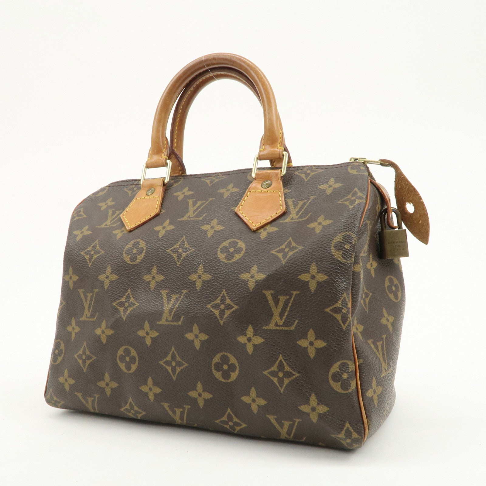 Louis Vuitton Monogram Speedy 25 Boston Bag Hand Bag Brown M41528