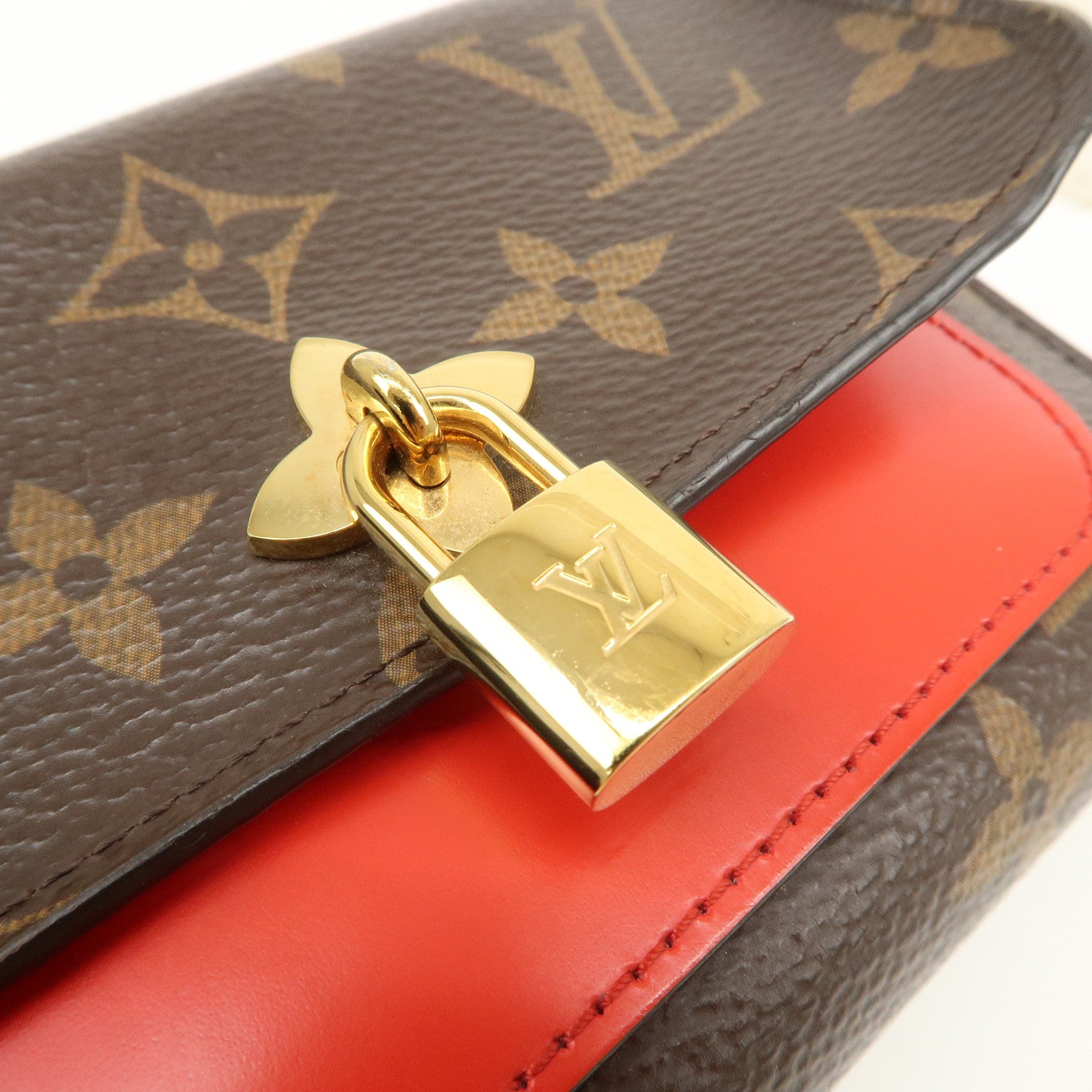 Louis Vuitton Monogram Portefeuille Flower Wallet Coquelicot M62567