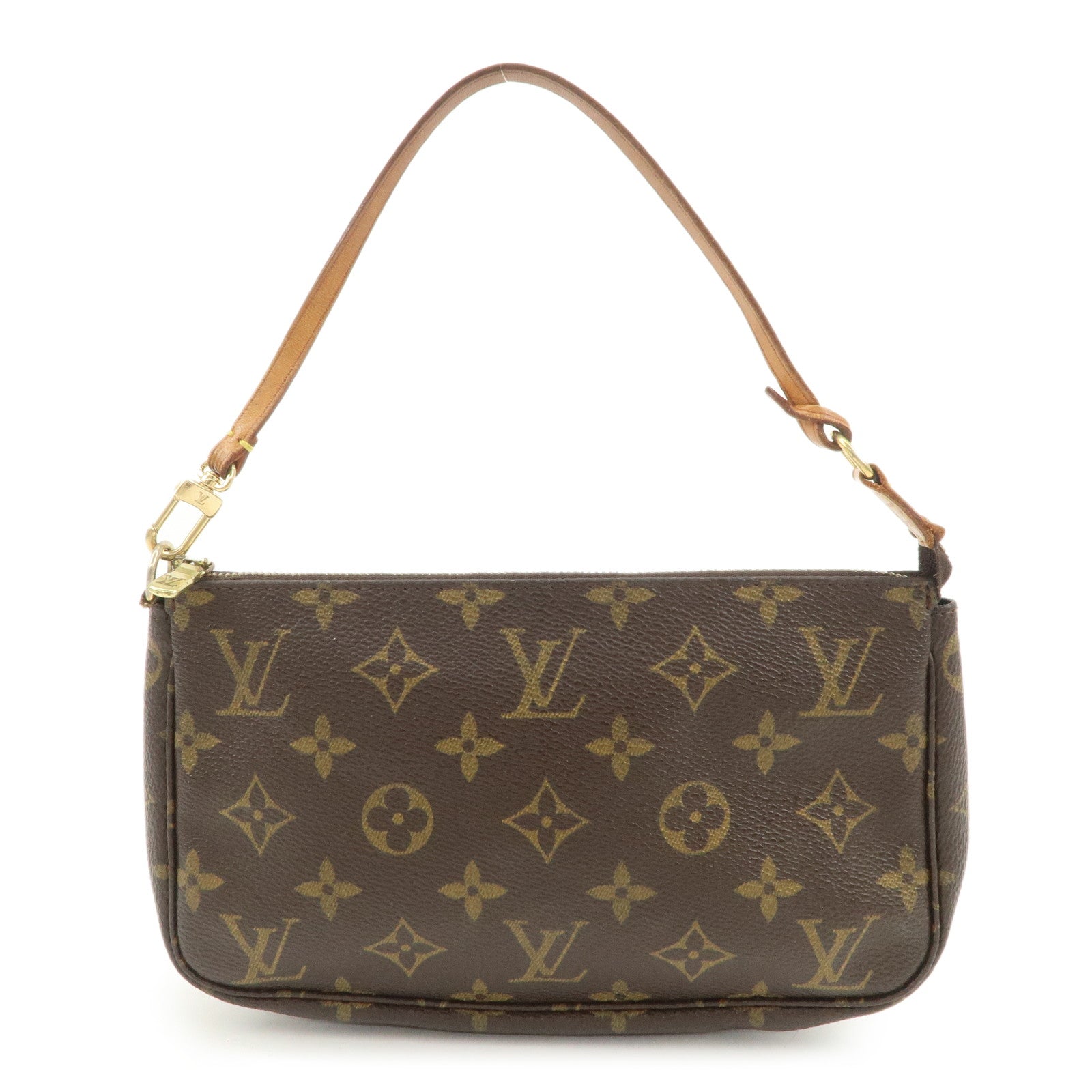 Louis Vuitton Monogram Pochette Accessoires Pouch Hand Bag M51980 Used