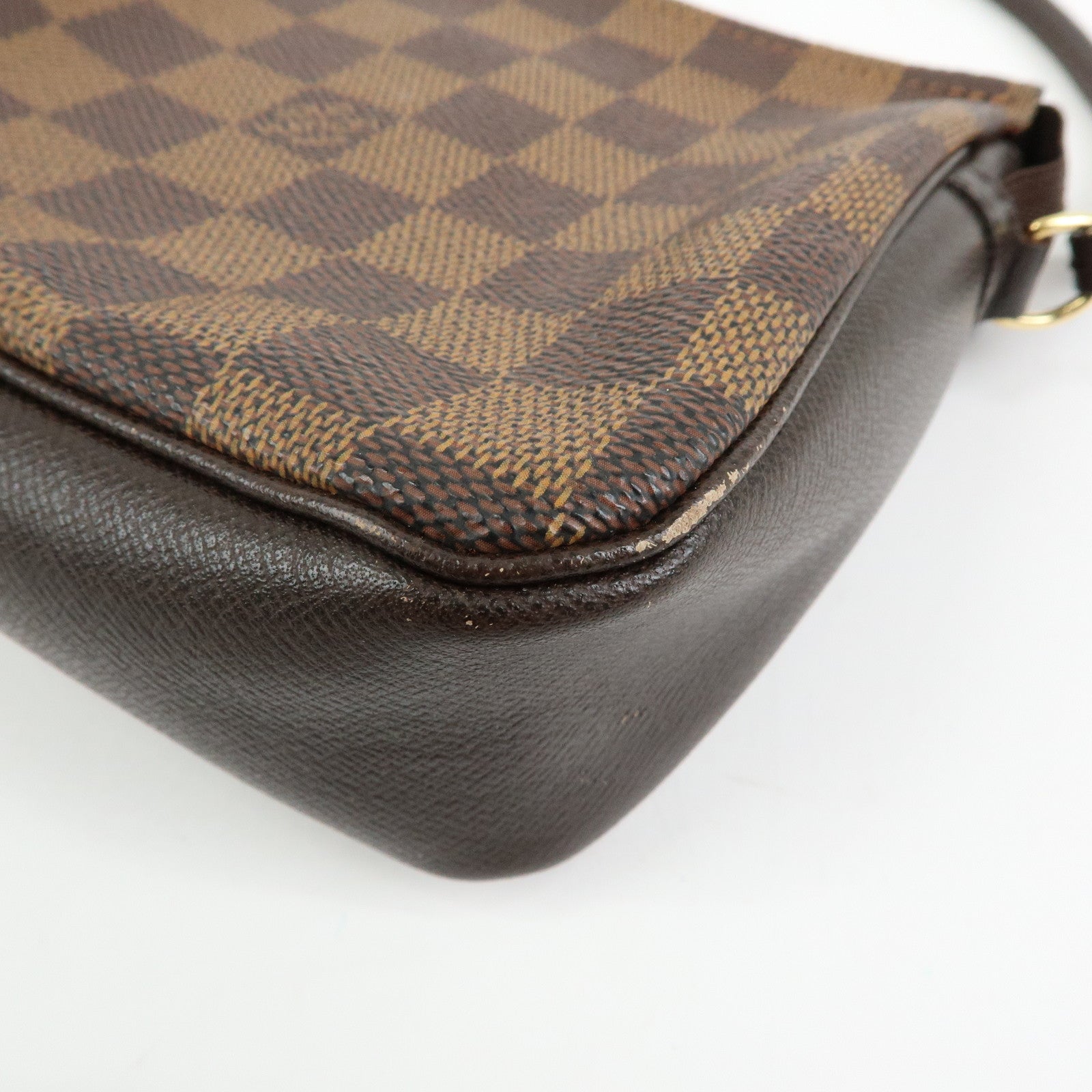 Louis Vuitton Damier Trousse Makeup Accessory Pouch Brown N51982