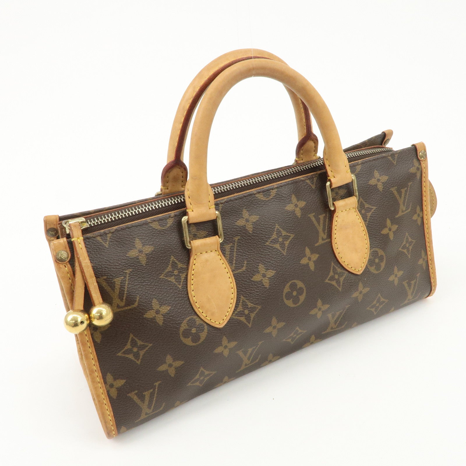 Louis Vuitton Monogram Popincourt Hand Bag Brown M40009 Used