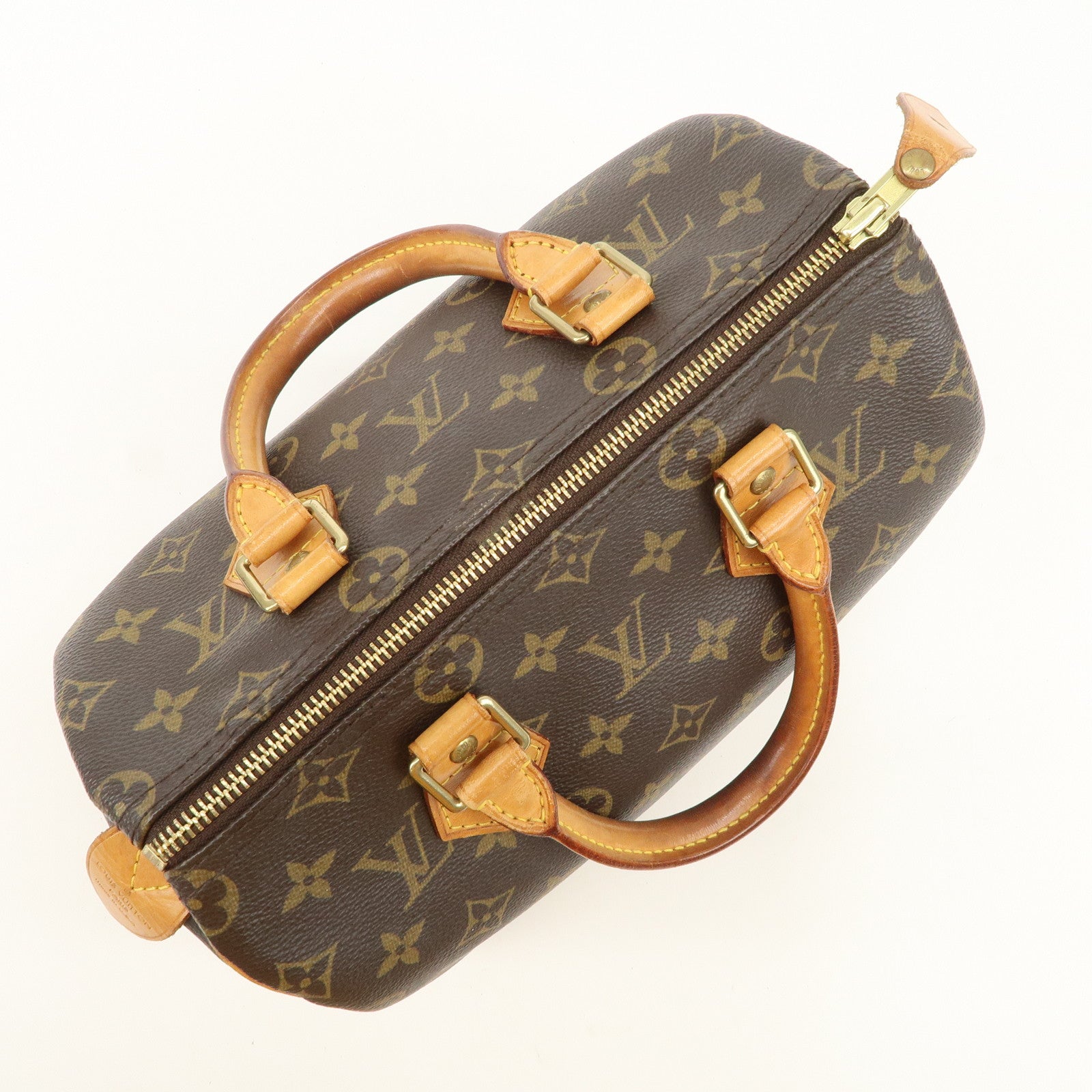 Louis Vuitton Monogram Speedy 25 Boston Bag Hand Bag Brown M41528