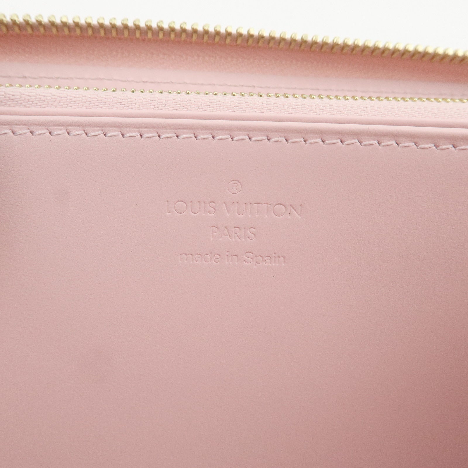 Louis Vuitton Monogram Vernis Zippy Wallet Long Wallet Pink M90419