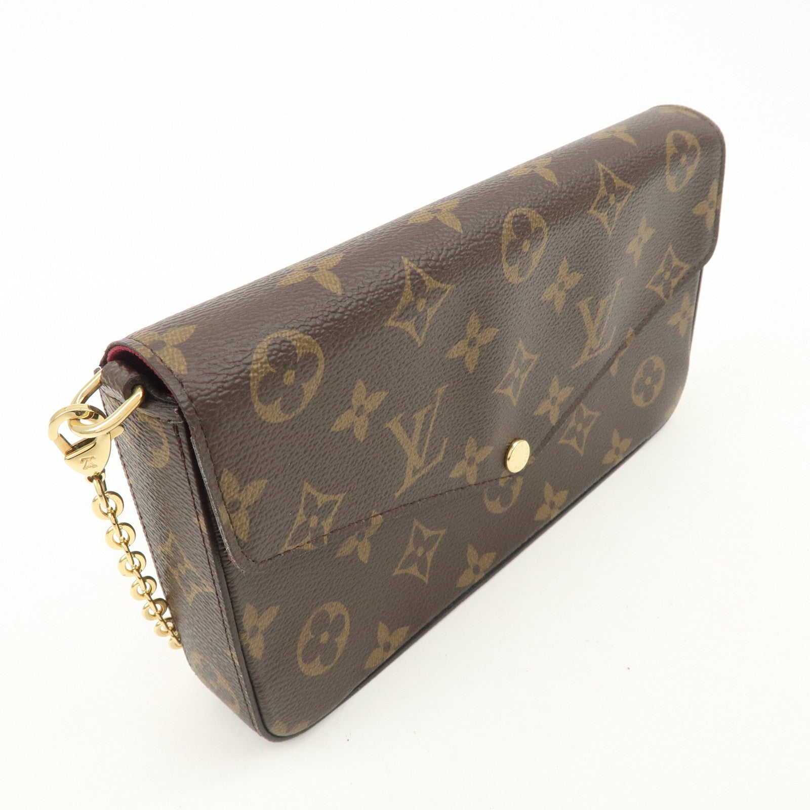 Louis Vuitton Monogram Pochette Felicie Shoulder Bag Brown M61276 Used