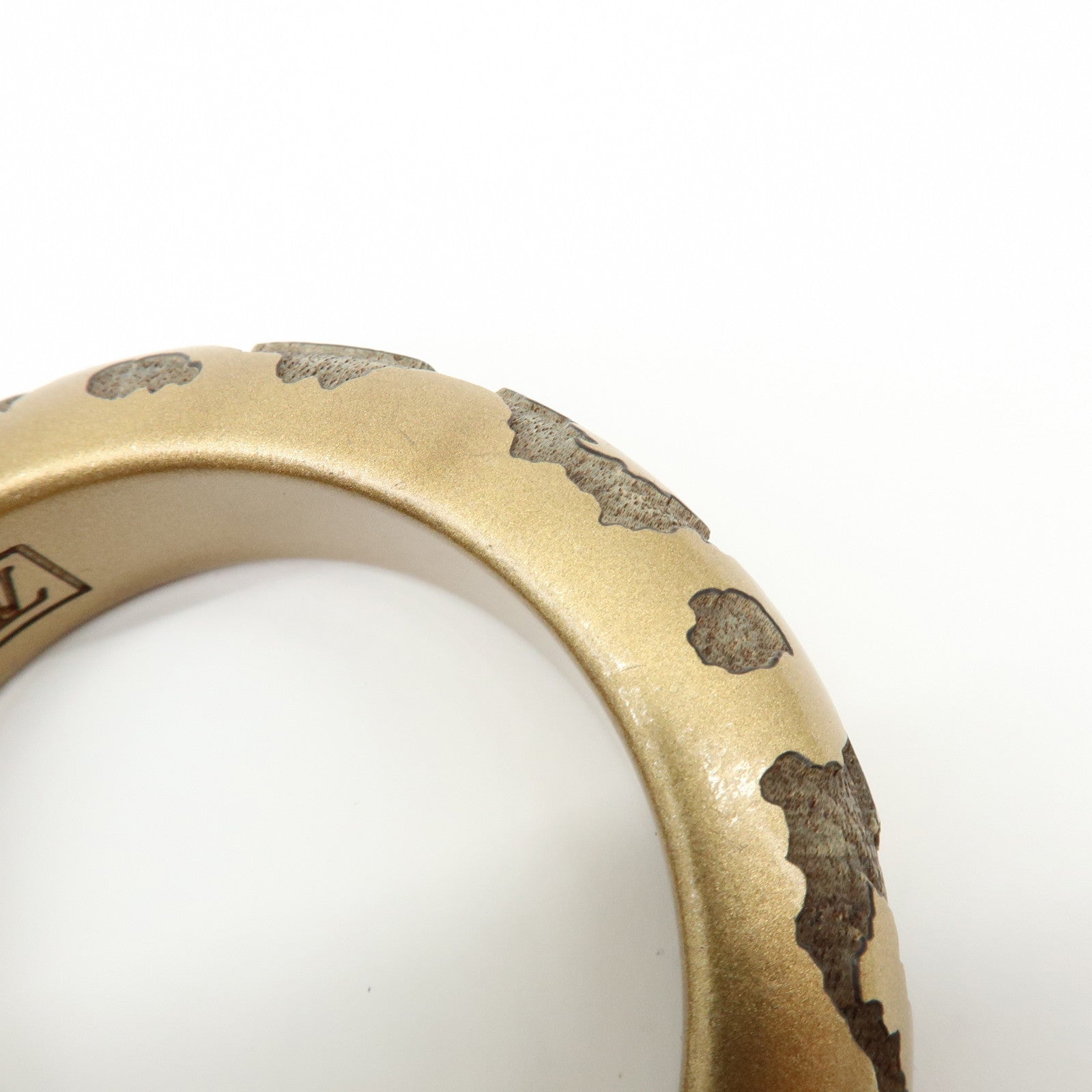 Louis Vuitton Leo Monogram Wood Lacquer Bangle Bracelet M65964