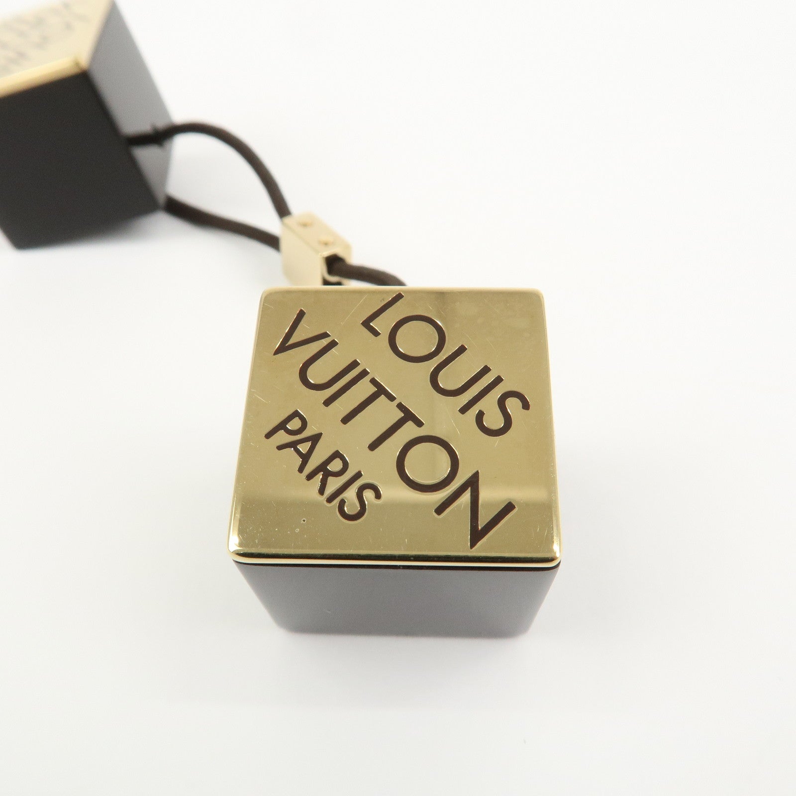 Louis Vuitton Hair Cube Plastic Hair Accessory Dark Brown