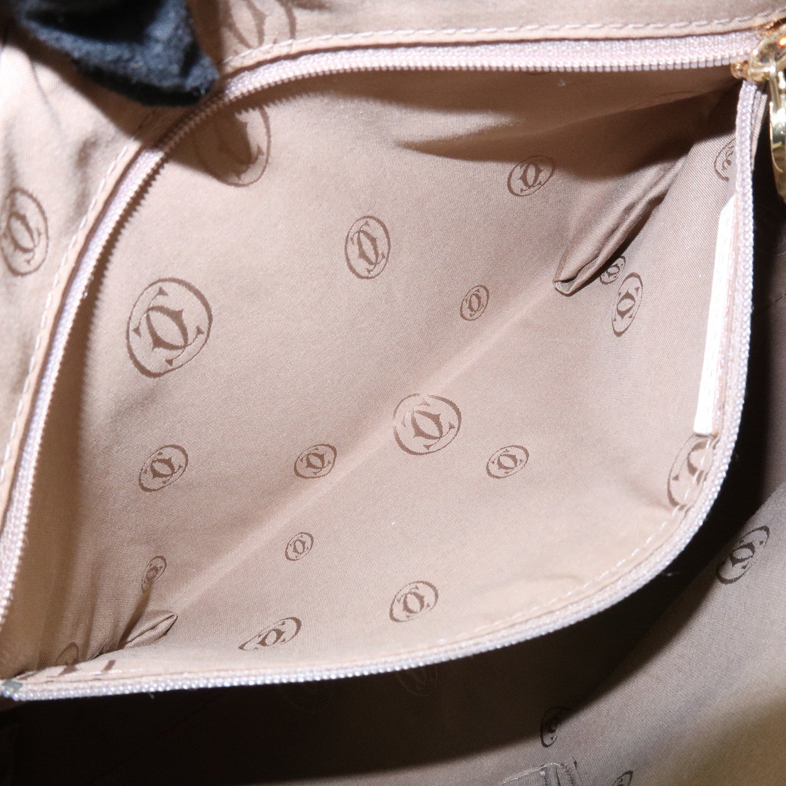 Cartier Marcello Leather 2Way Bag Shoulder Bag Hand Bag Ivory