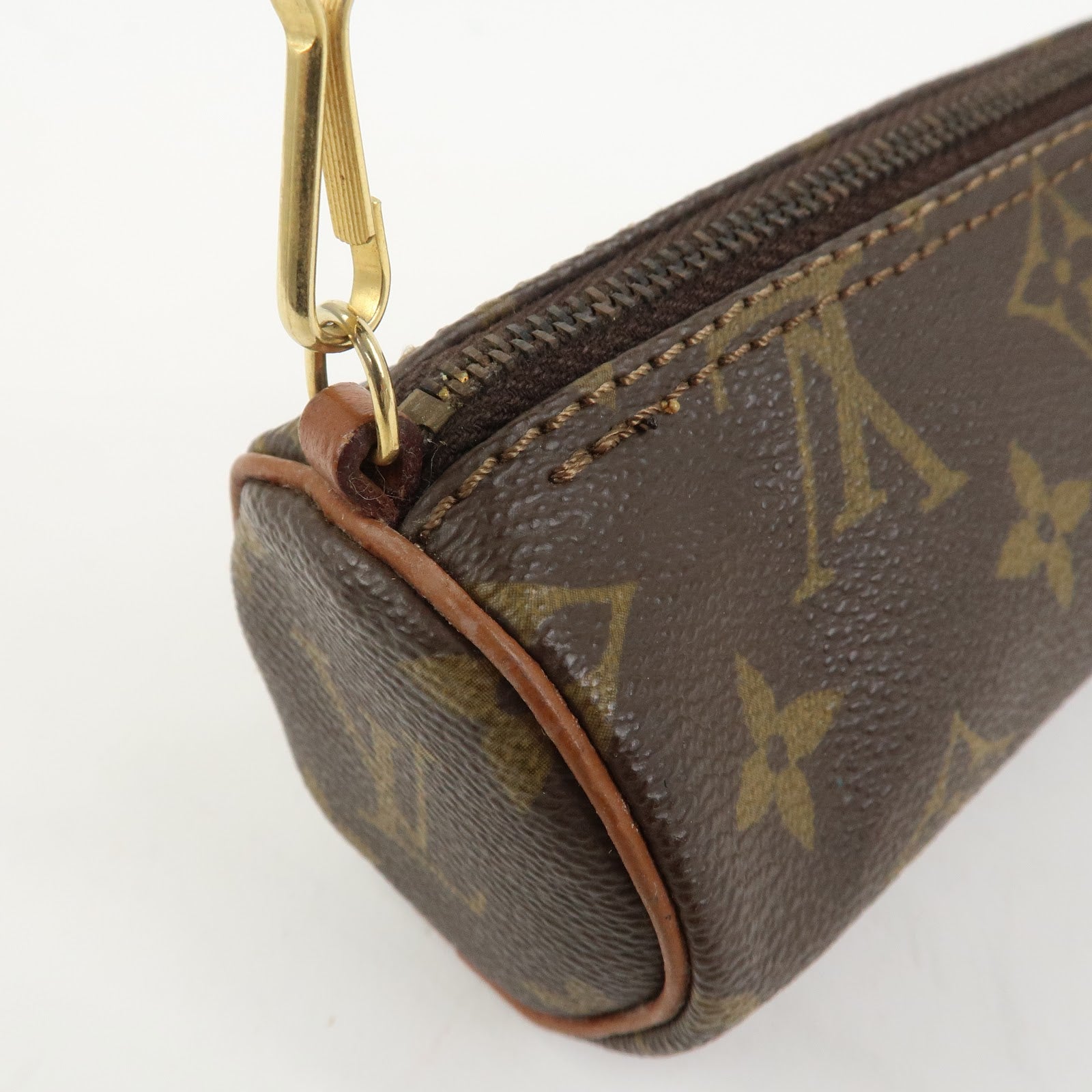 Louis Vuitton Monogram Mini Pouch for Papillon Bag Old Style Brown