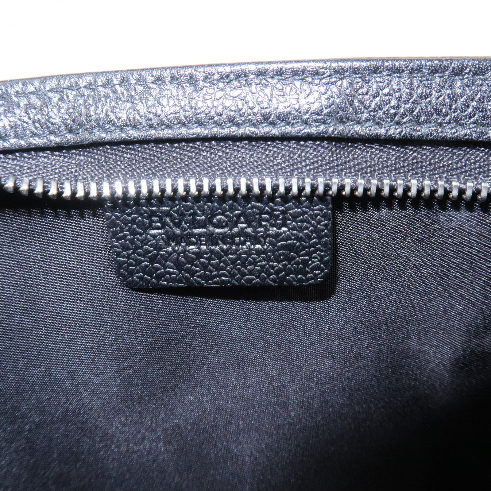 BVLGARI Logo PVC Leather Pouch Accessory Pouch Black
