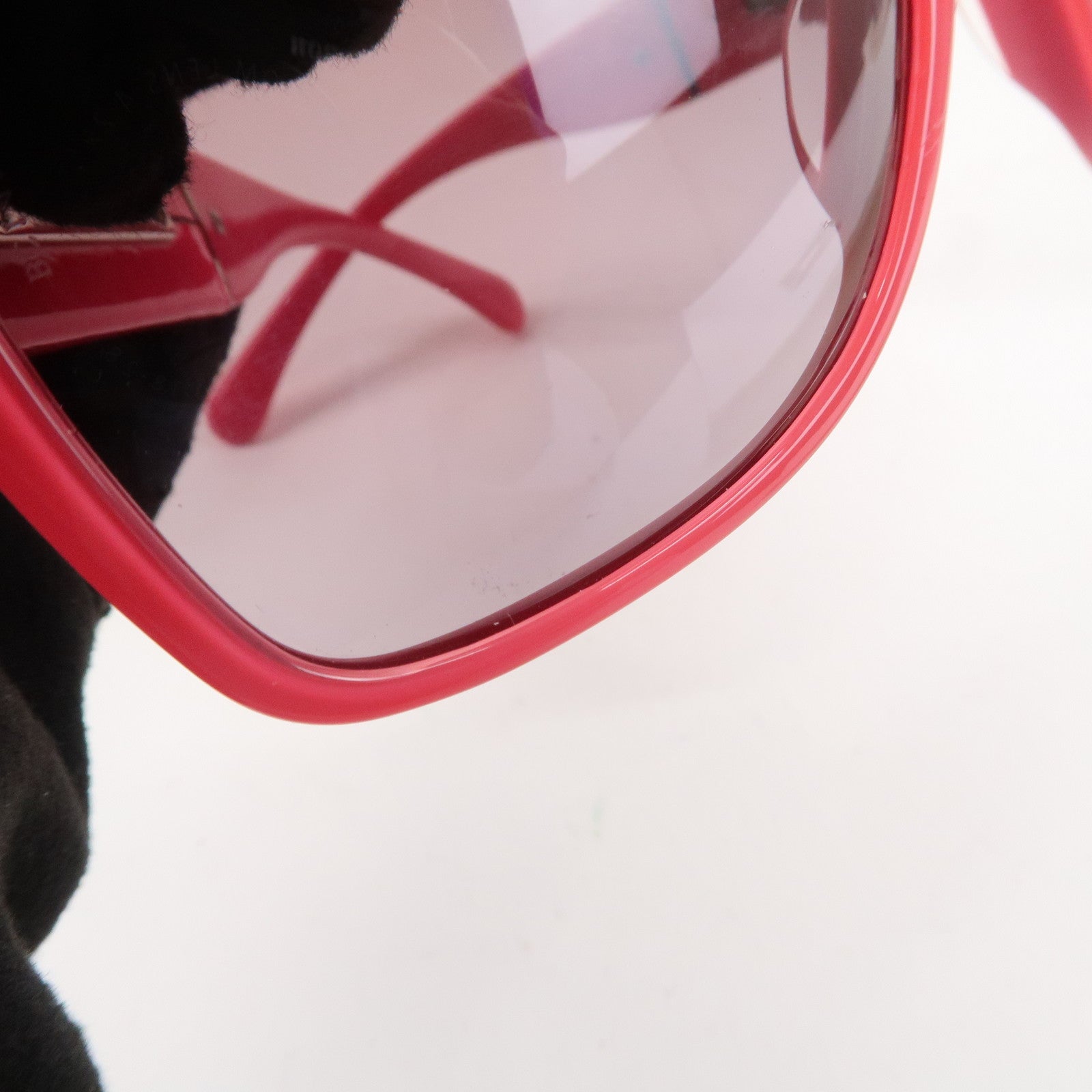 CHANEL Plastic Side COCO Mark Sunglasses Pink 1349/3P Used