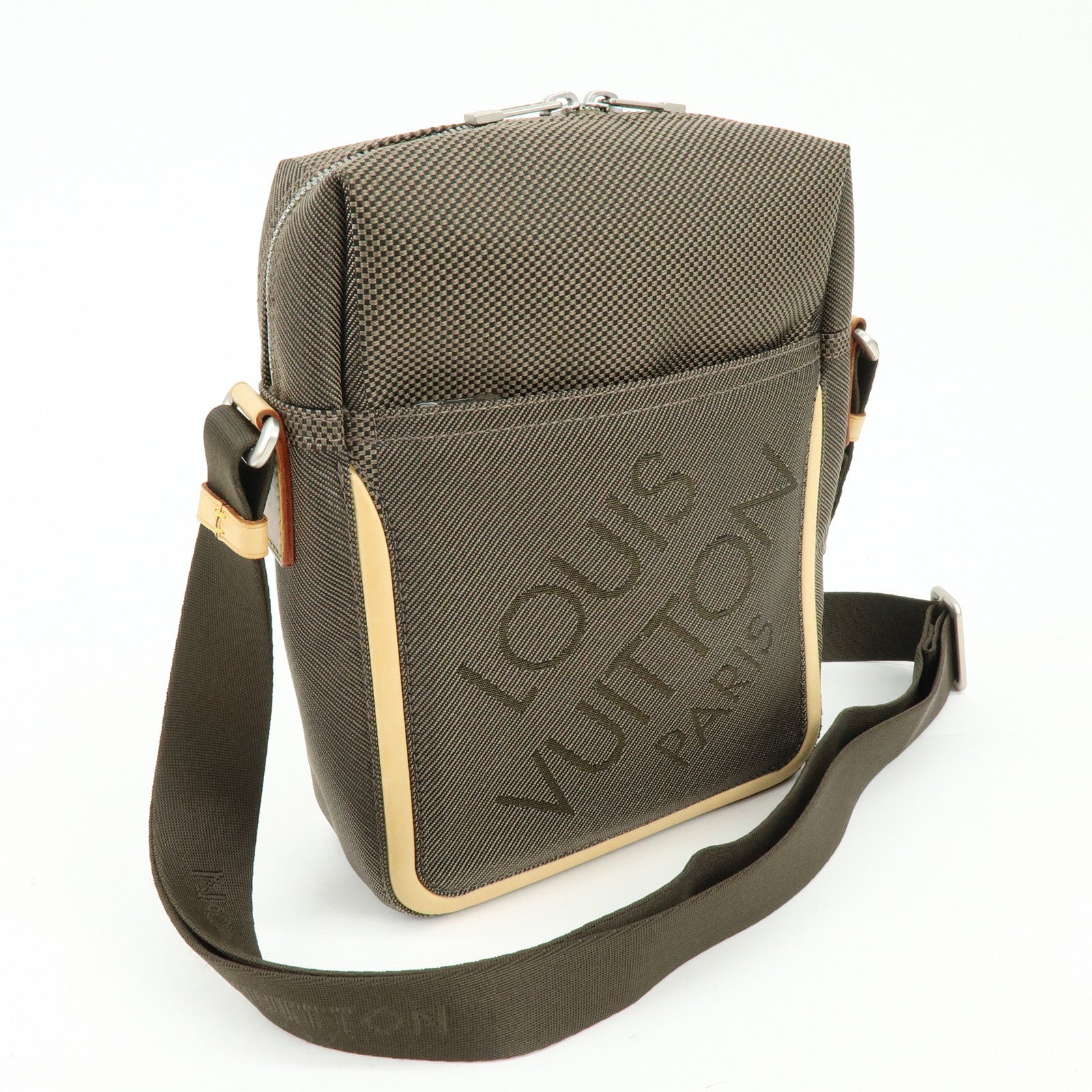 Louis Vuitton Damier Geant Citadin Shoulder Bag Terre M93040