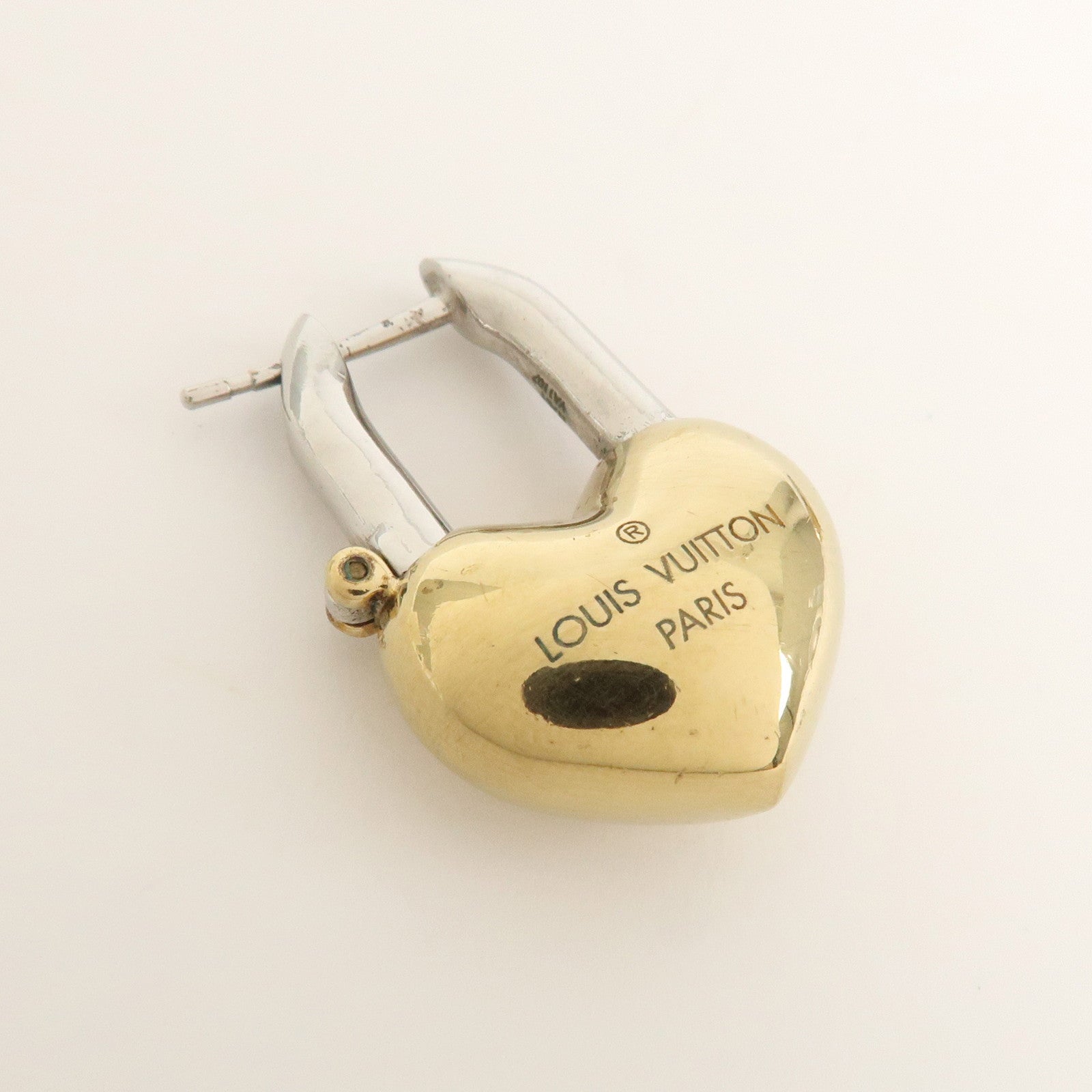 Louis Vuitton Boucles d窶儖reilles Crazy in Lock Metal Earring M67277