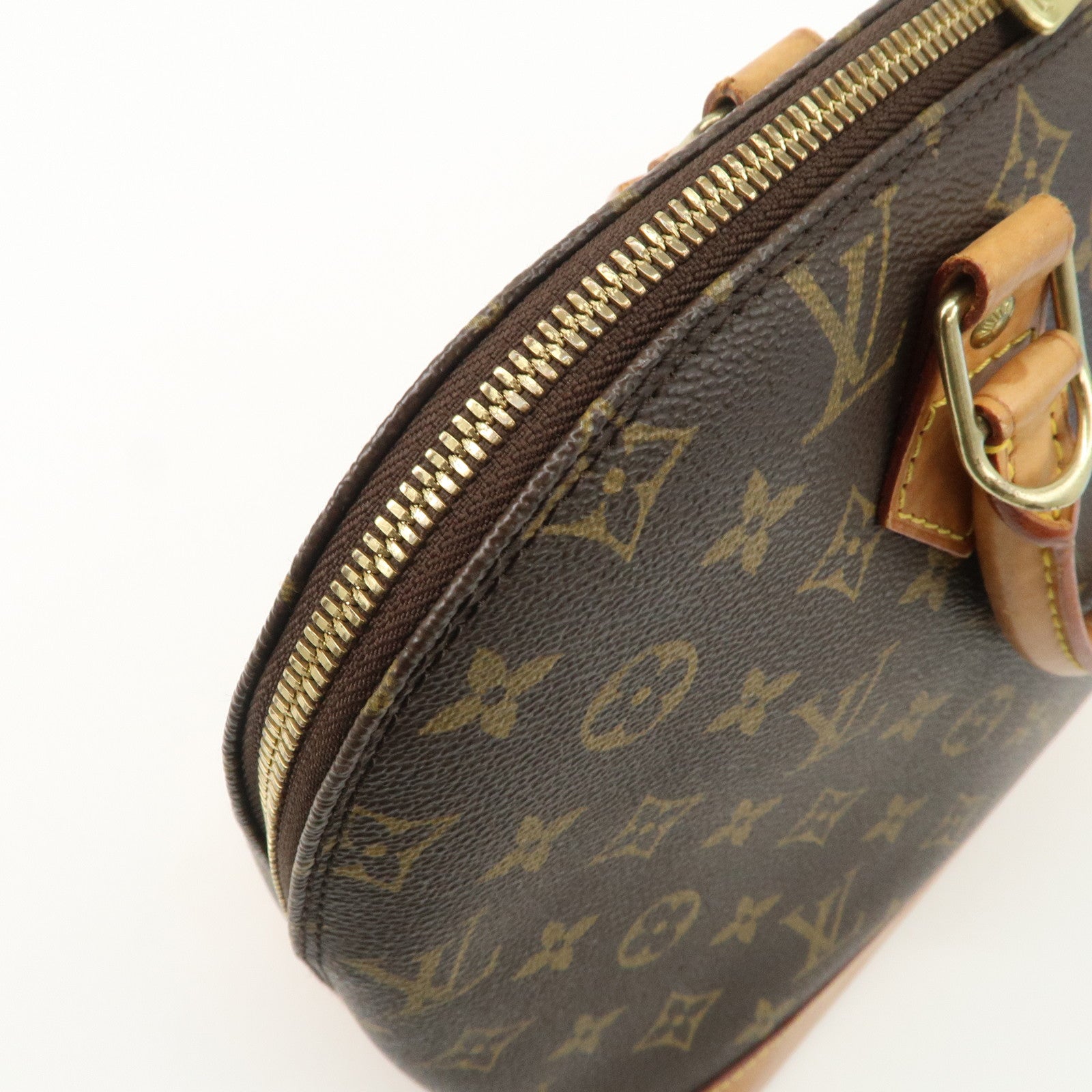 Louis Vuitton Monogram Alma PM Hand Bag Brown M51130 Used