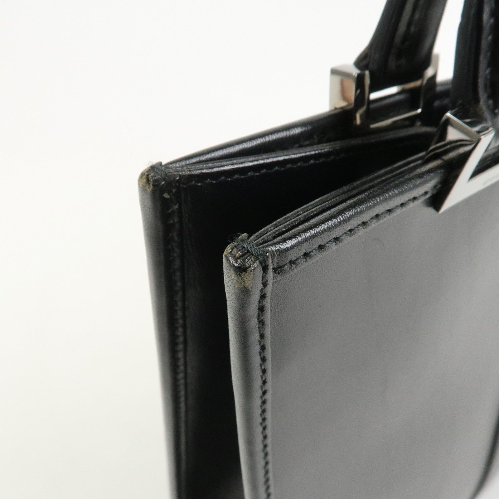 GUCCI Jackie Leather Shoulder Bag Hand Bag Black 002・1065