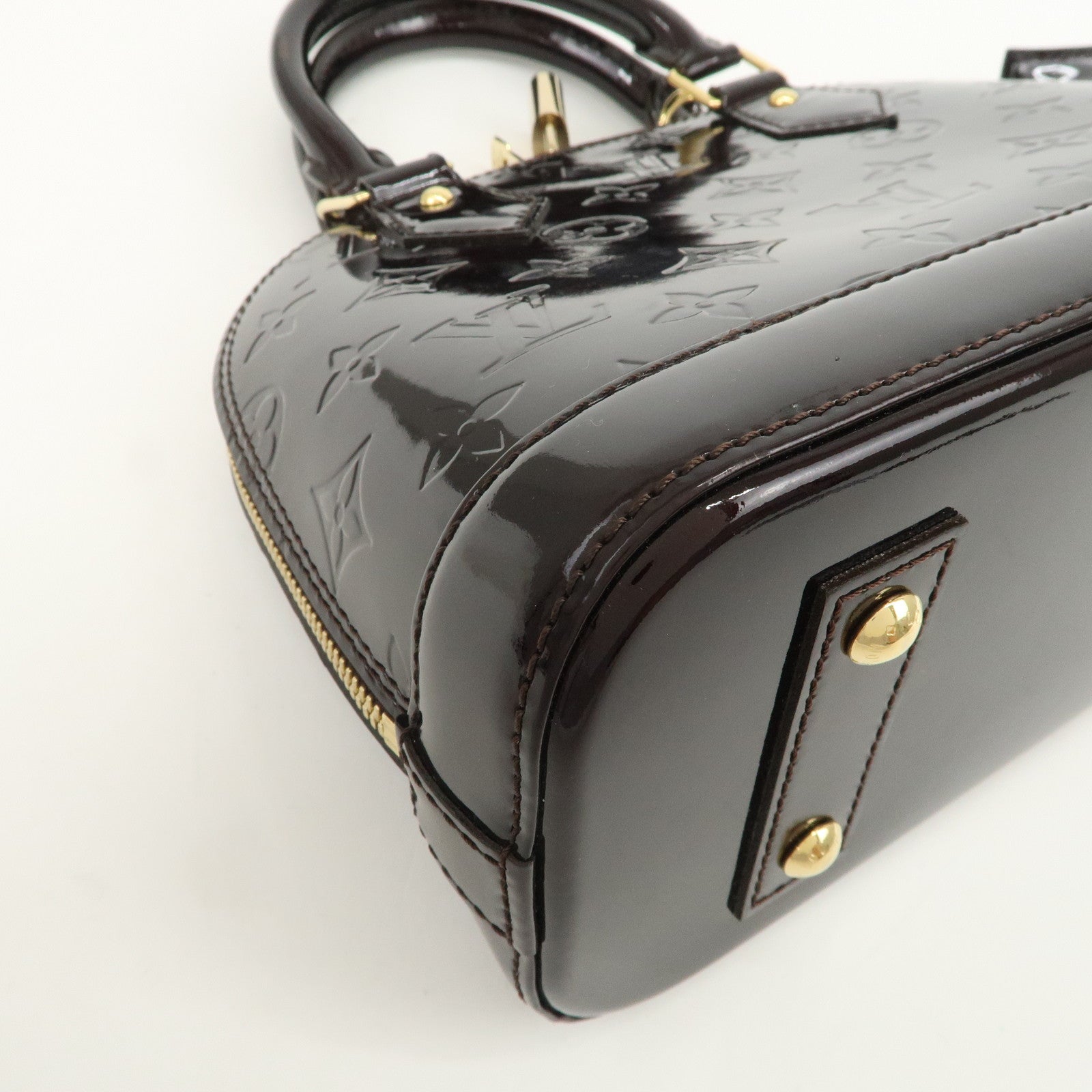Louis Vuitton Monogram Vernis Alma BB 2Way Bag Amarante M91678