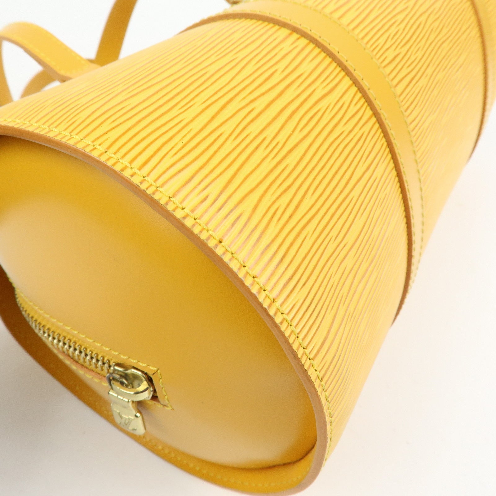 Louis Vuitton Epi Leather Soufflot Hand Bag Tassili Yellow M52229