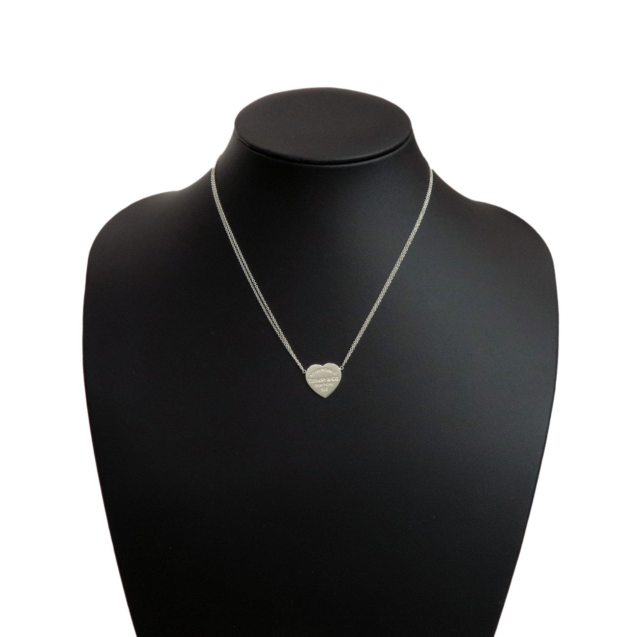 Tiffany & Co Return to Tiffany Heart Double Chain Necklace SV925