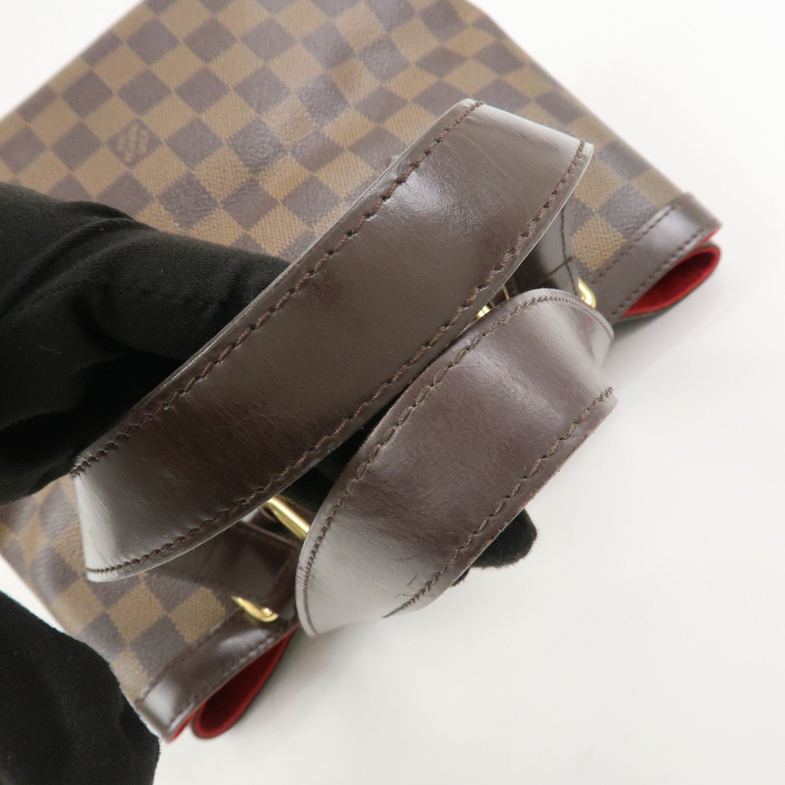 Louis Vuitton Damier Ebene Hampstead PM Hand Bag Tote Bag N51205