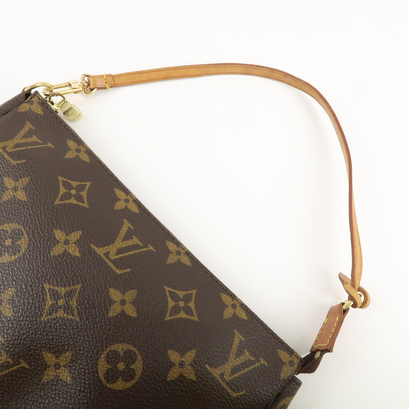 Louis Vuitton Monogram Pochette Accessoires Hand Bag Brown M51980 Used