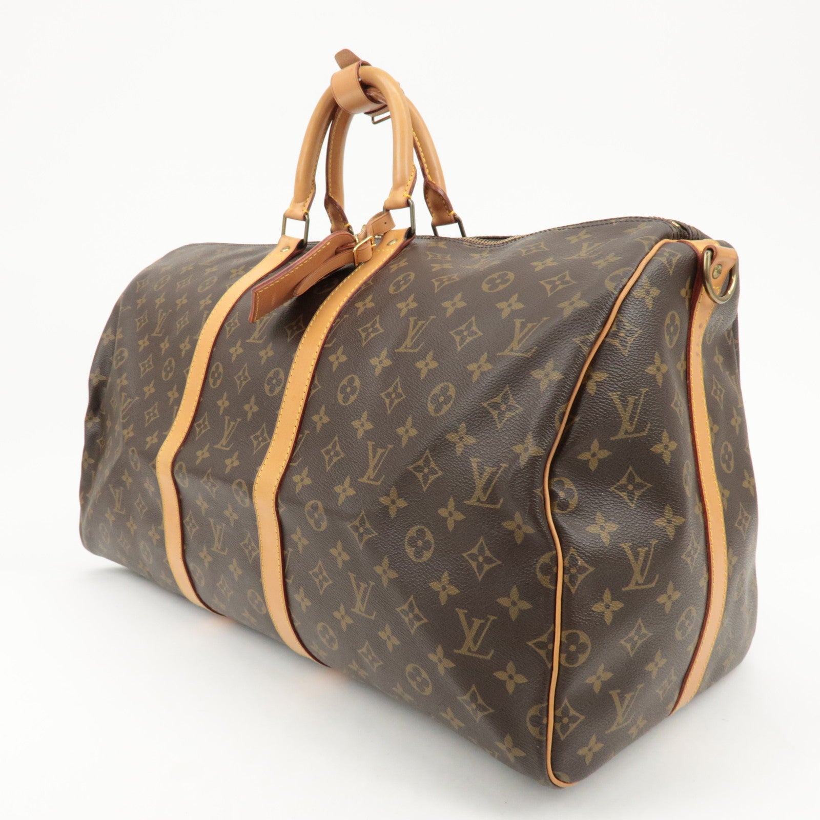 Louis Vuitton Monogram Keep All Bandouliere 55 Boston Bag M41414 Used