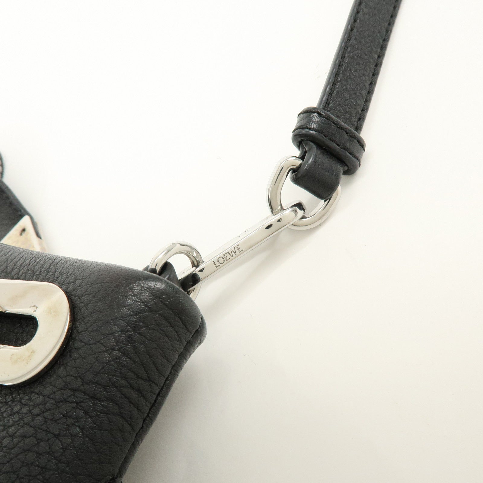 LOEWE Anagram Missy Small Calf Leather 2Way Bag Shoulder Bag Black