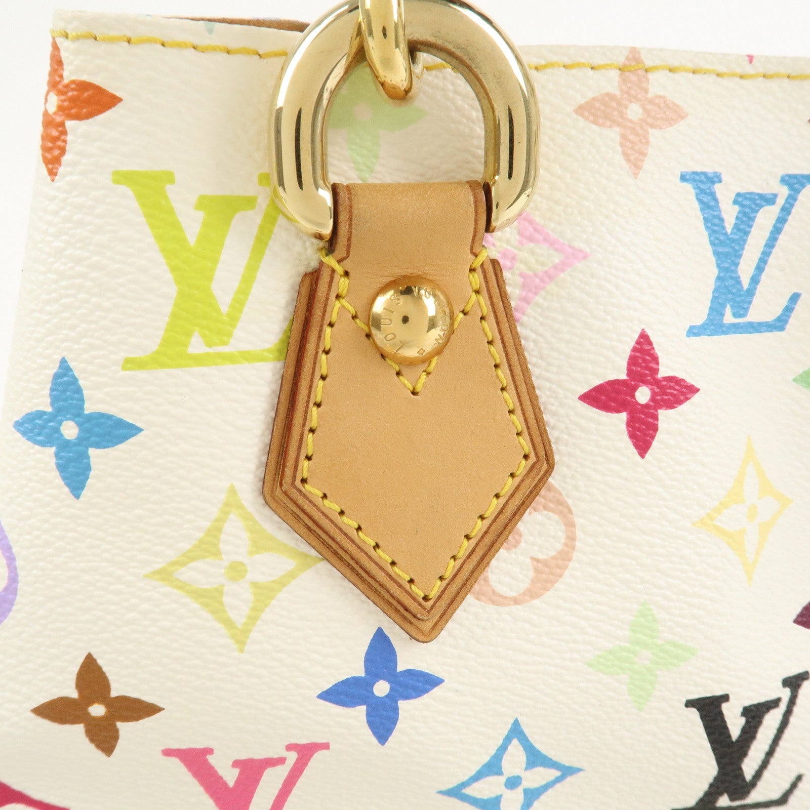 Louis Vuitton Monogram Multicolor Audra Hand Bag Blanc M40047