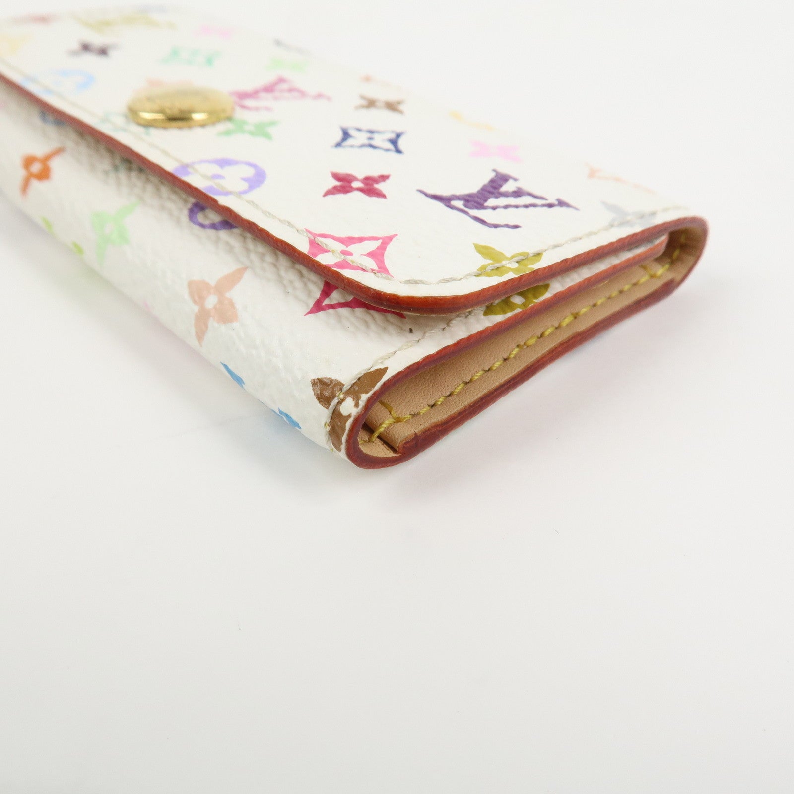 Louis Vuitton Monogram Multicolor Multiclés 4 Key Case Blanc M60043