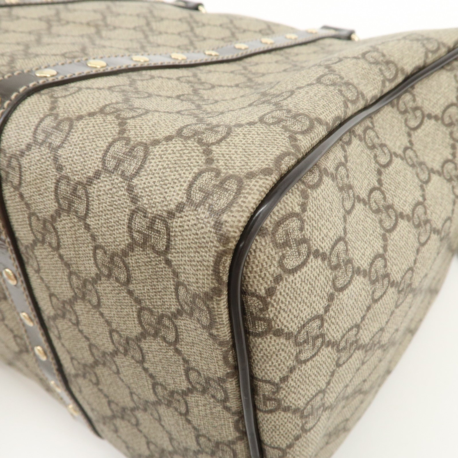 GUCCI GG Supreme Guccissima GG Plus Histoire Boston Bag 193603