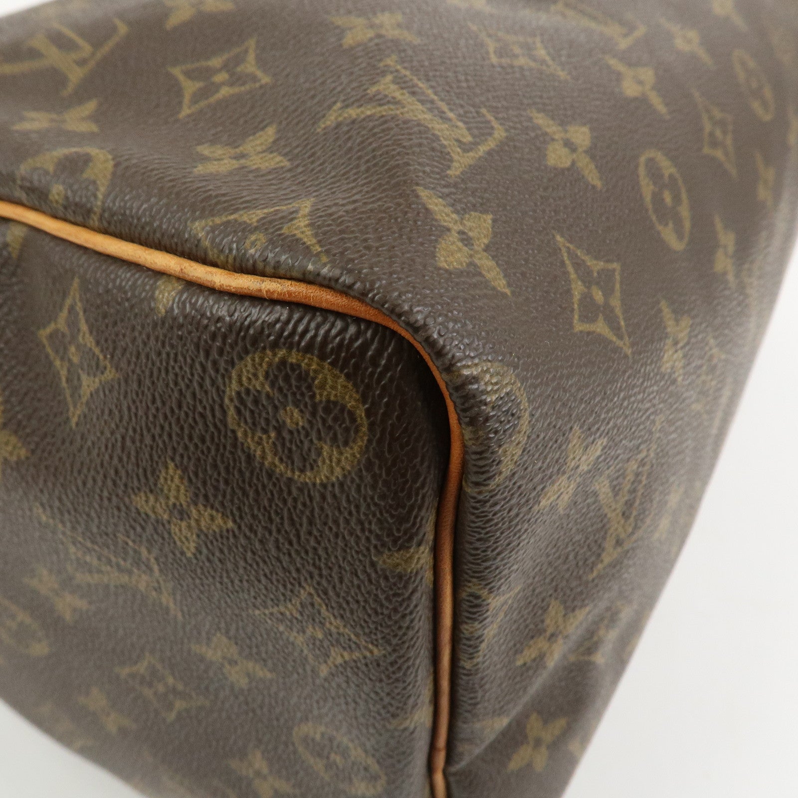 Louis Vuitton Monogram Speedy 40 Hand Bag Boston Bag Brown M41522