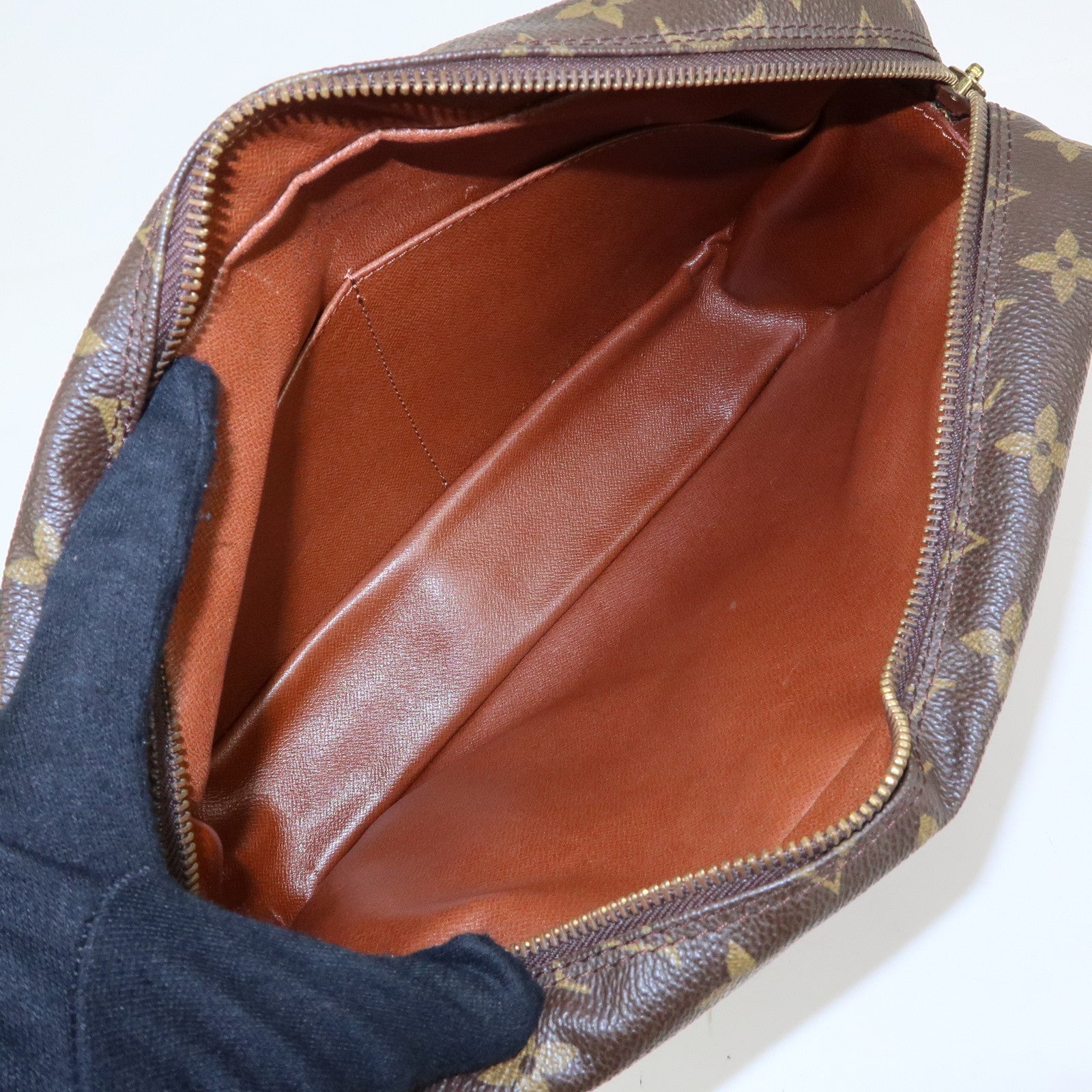 Louis Vuitton Monogram Compiegne 28 Pouch Clutch Bag Brown M51845