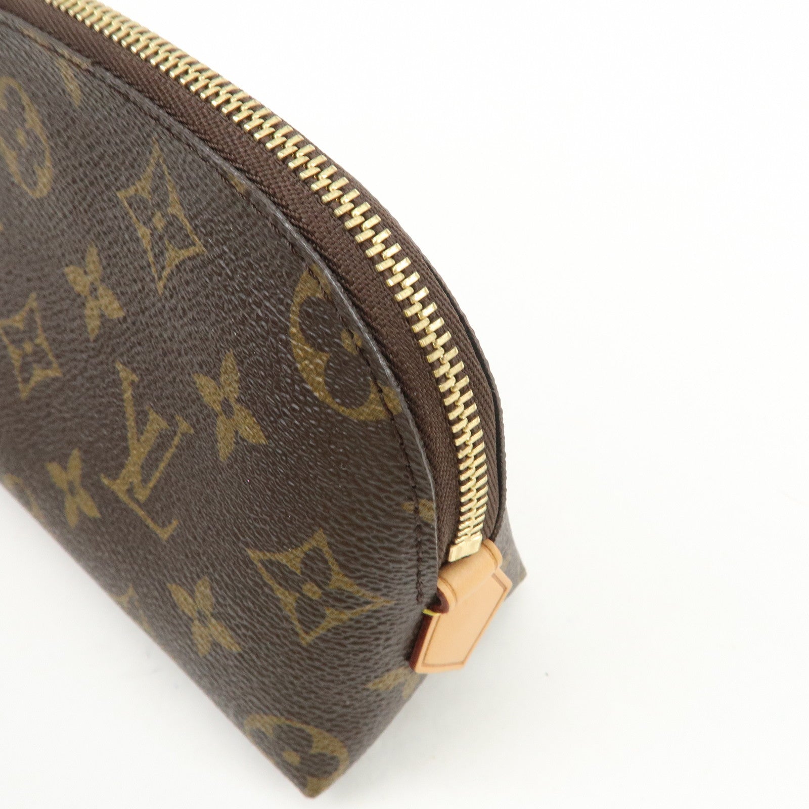 Louis Vuitton Monogram Pochette Cosmetic Pouch Brown M47515