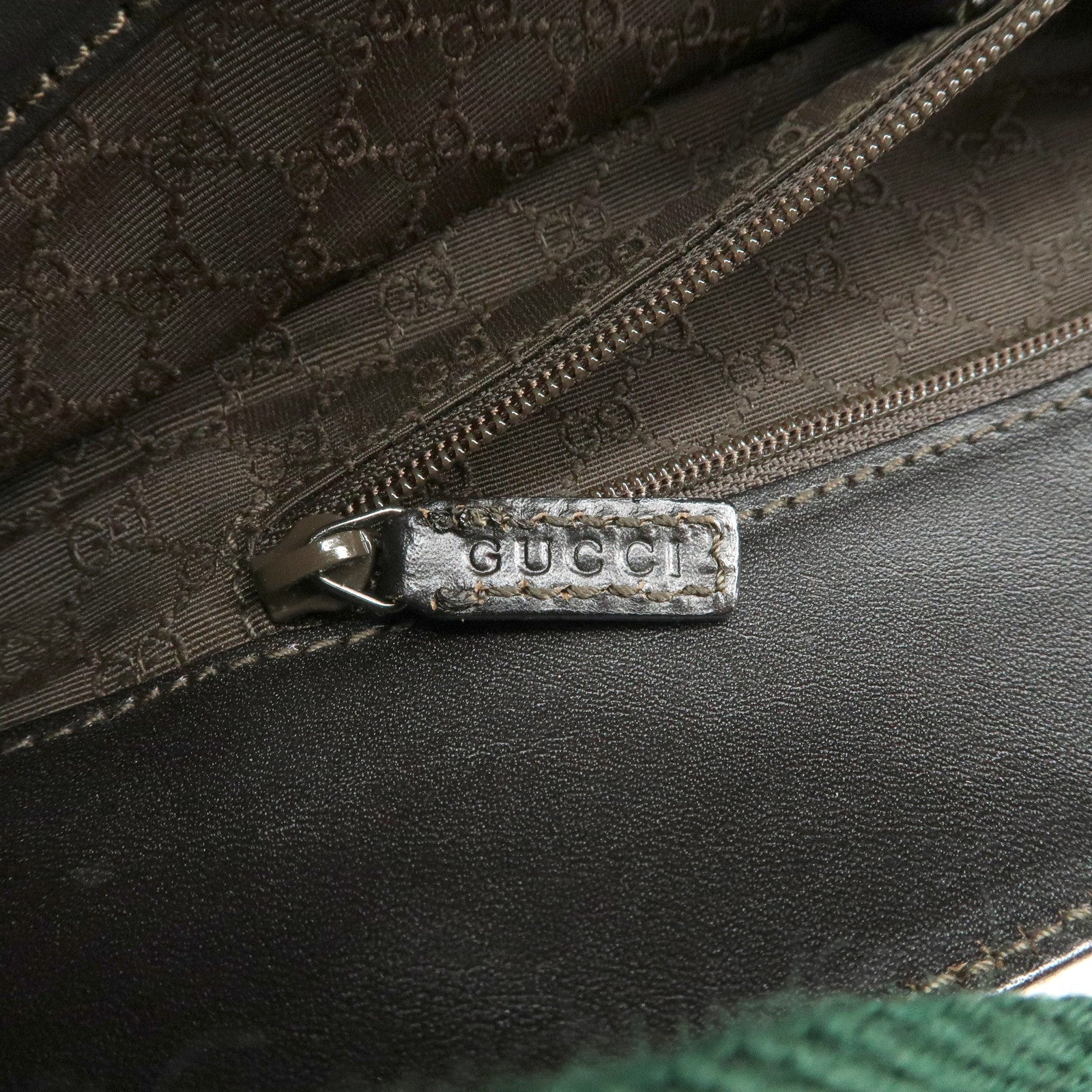 GUCCI Sherry Canvas Leather Shoulder Crossbody Bag Beige 001.4321