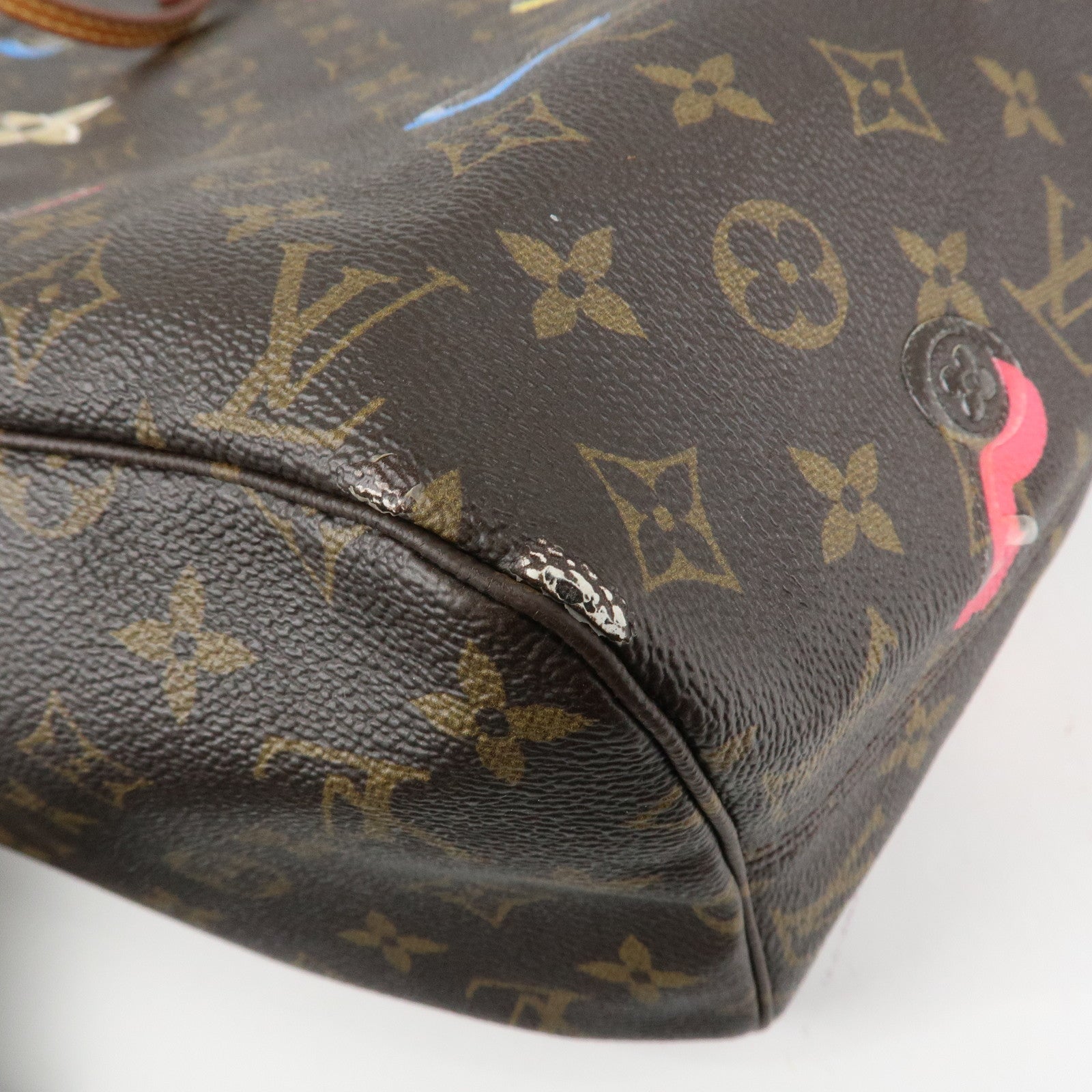 Louis Vuitton Monogram Love Lock Neverfull MM Tote Bag M44364 Used