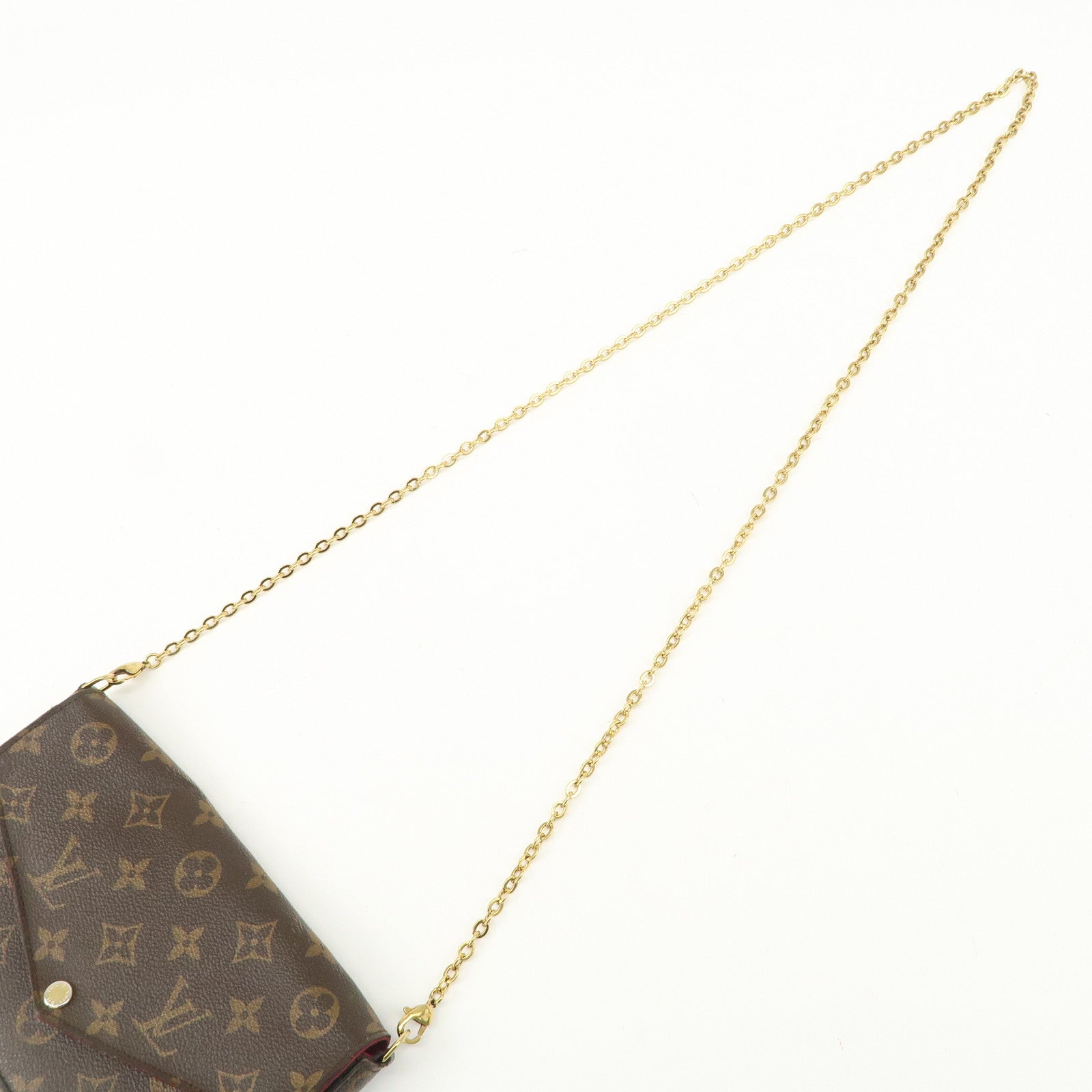 Louis Vuitton Monogram Pochette Felicie Shoulder Bag Brown M61276