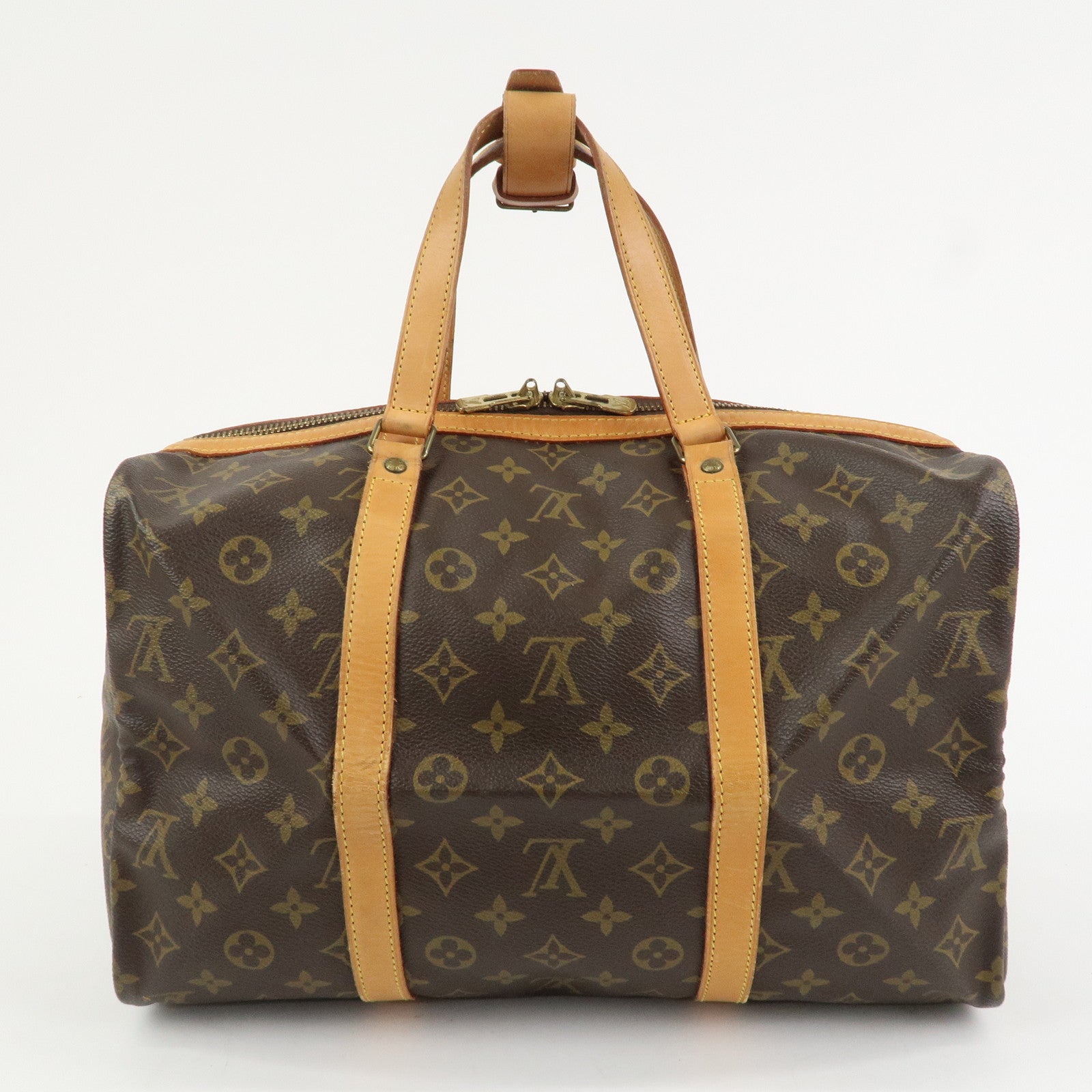Louis Vuitton Monogram Sac Souple 35 Boston Bag Brown M41626
