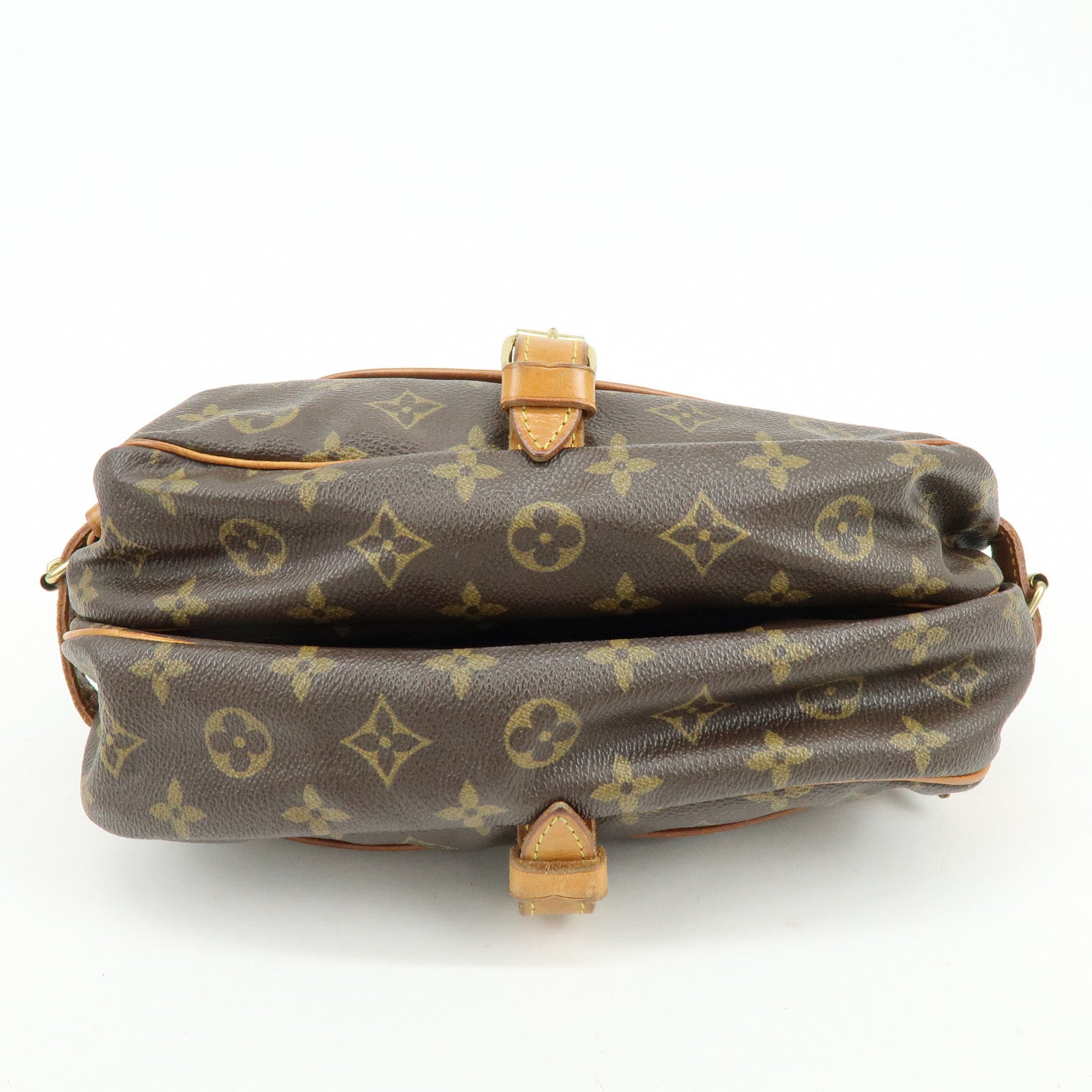 Louis Vuitton Monogram Saumur 30 Canvas Shoulder Bag Brown M42256