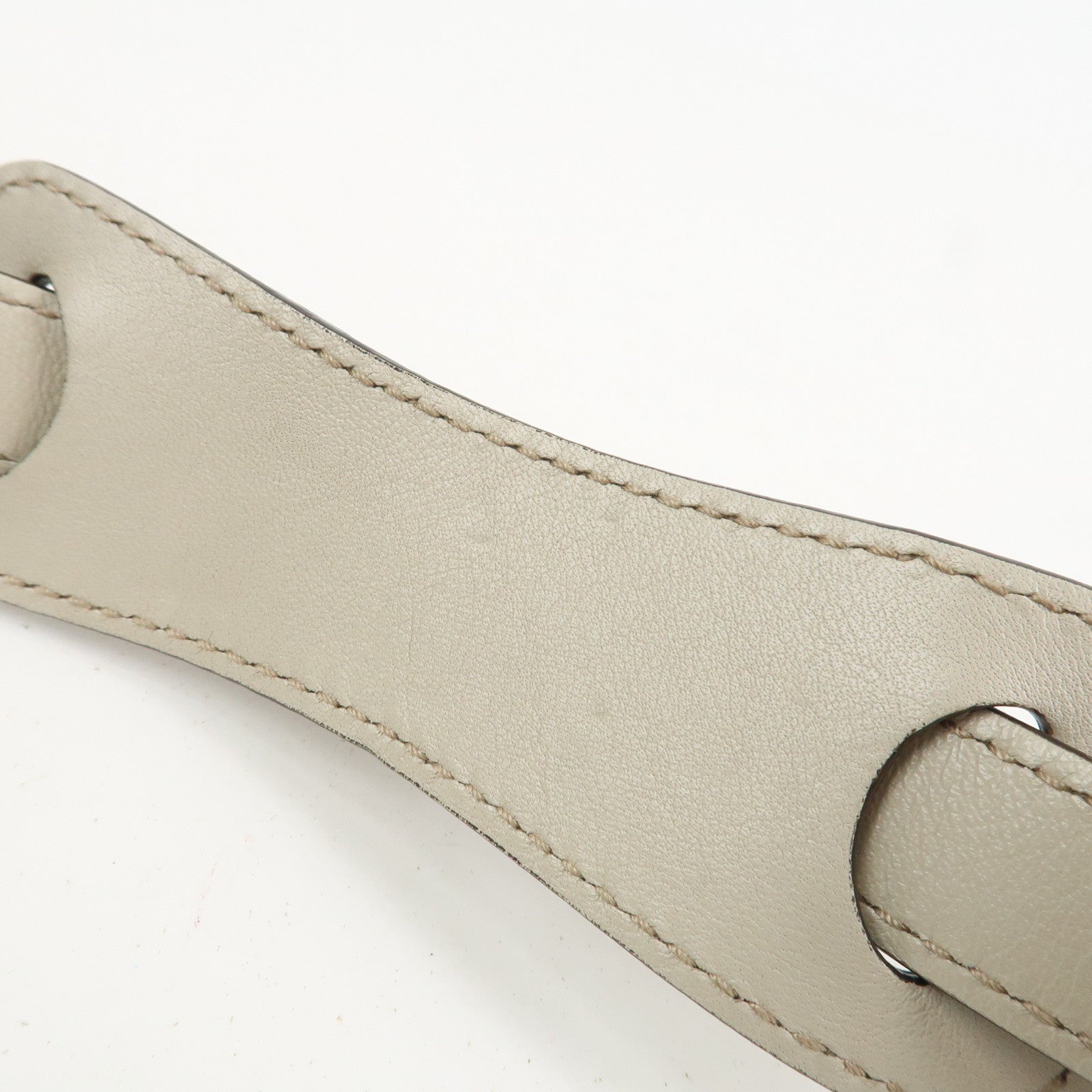 GUCCI Sherry Guccissima Leather Shoulder Bag Hand Bag Ivory 293596