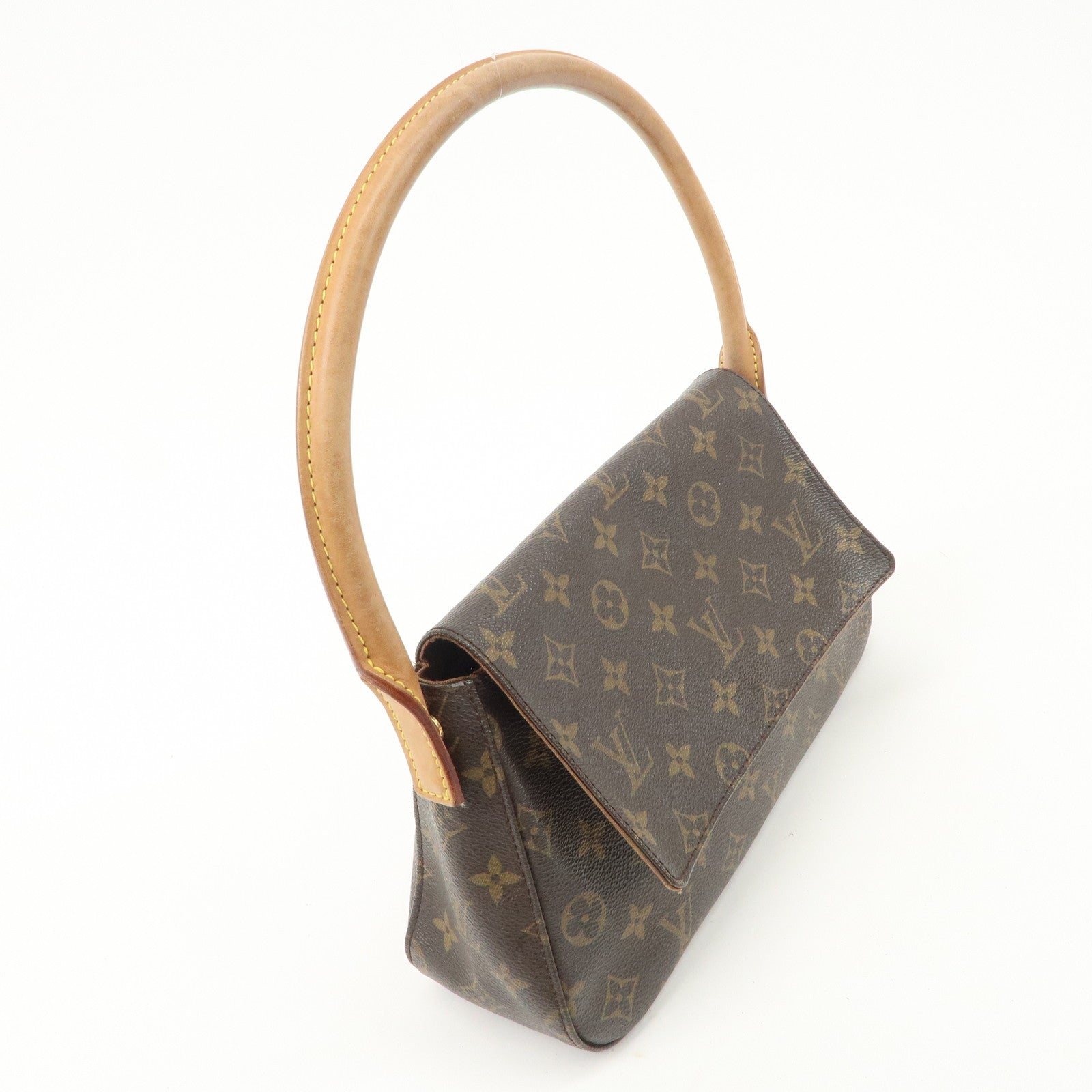 Louis Vuitton Monogram Mini Looping Shoulder Bag Hand Bag M51147 Used