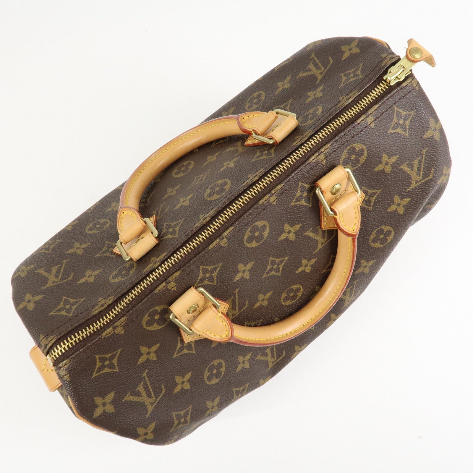 Louis Vuitton Monogram Canvas Speedy 30 Hand Bag Brown M41526