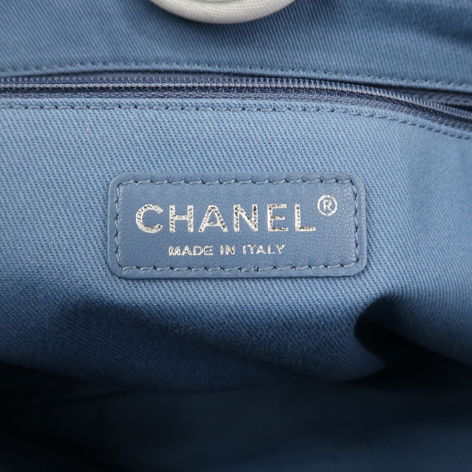 CHANEL Deauville MM Straw Leather Tote Bag Shoulder Bag A67001