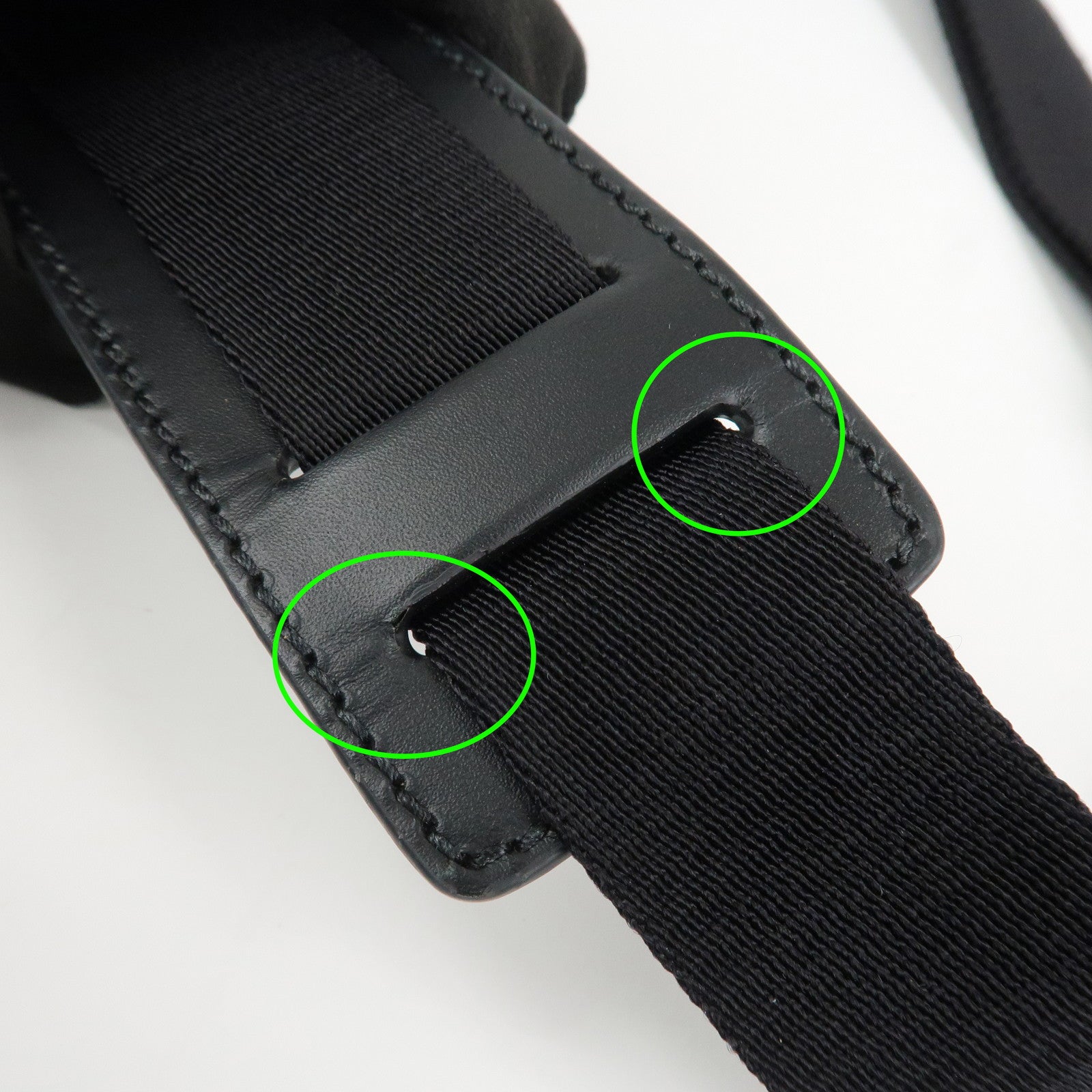 GUCCI Sherry Canvas Leather Shoulder Bag Crossbody Bag Black 631195