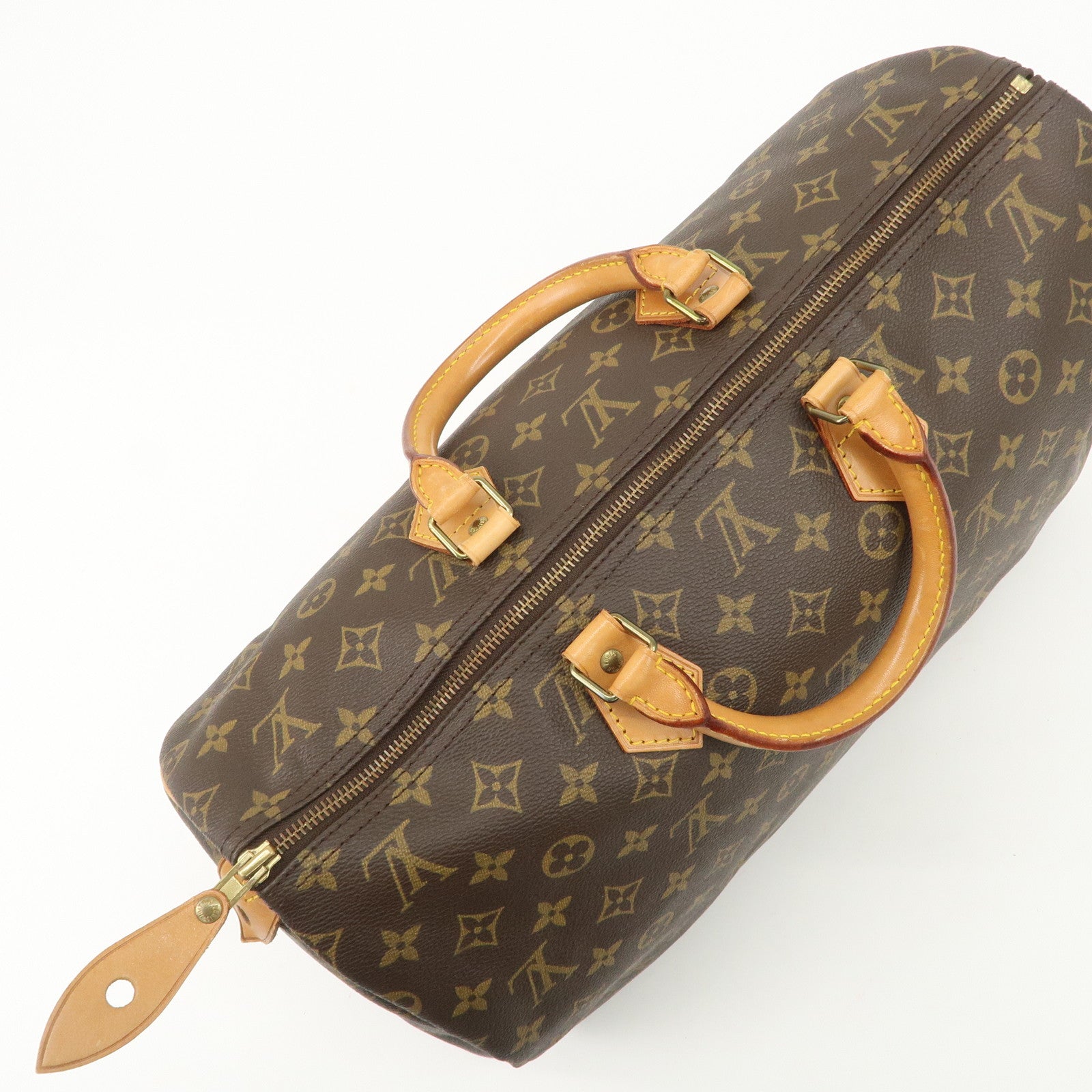 Louis Vuitton Monogram Speedy 40 Boston Bag Brown M41522