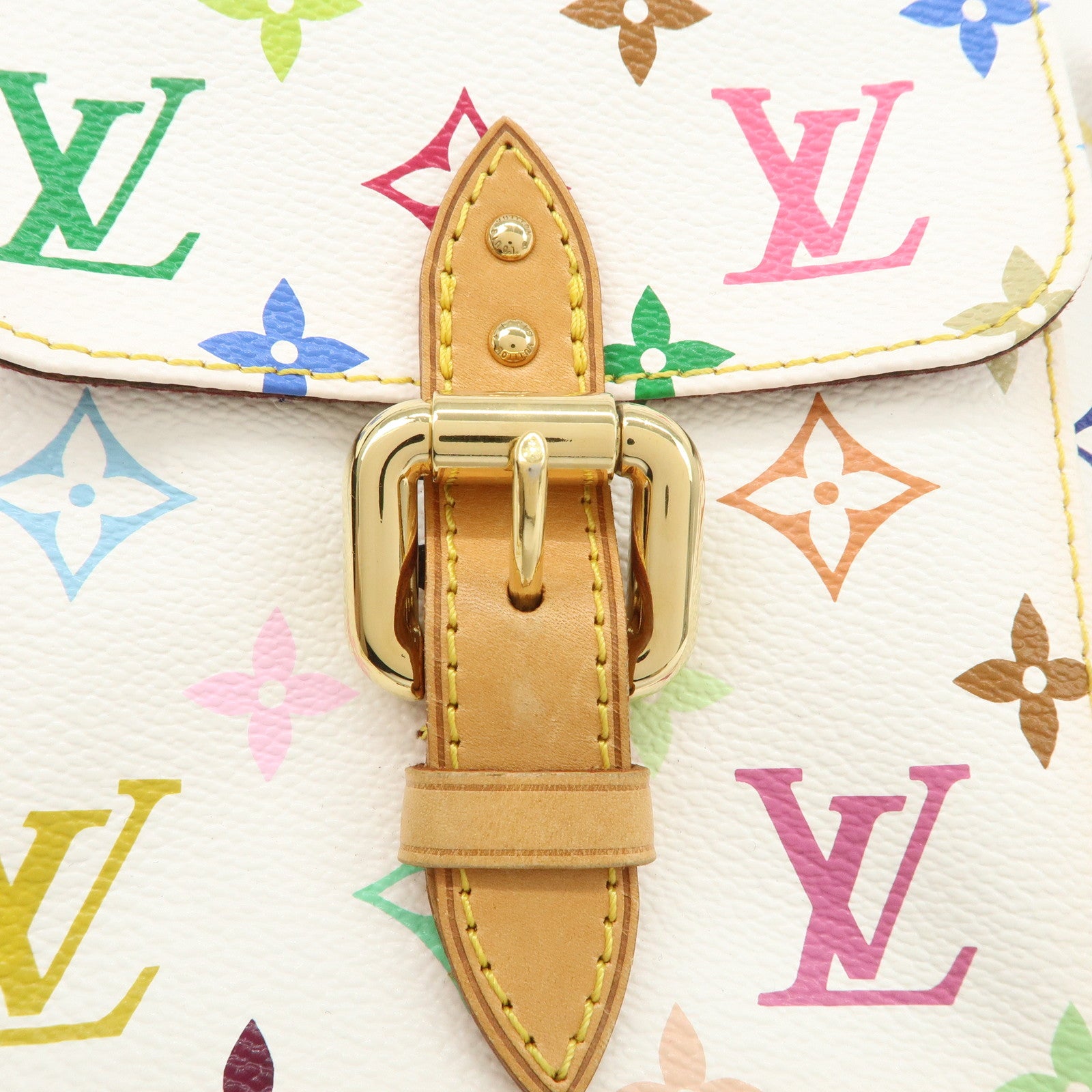 Louis Vuitton Monogram Multicolor Lodge GM Shoulder Bag Branc M40051