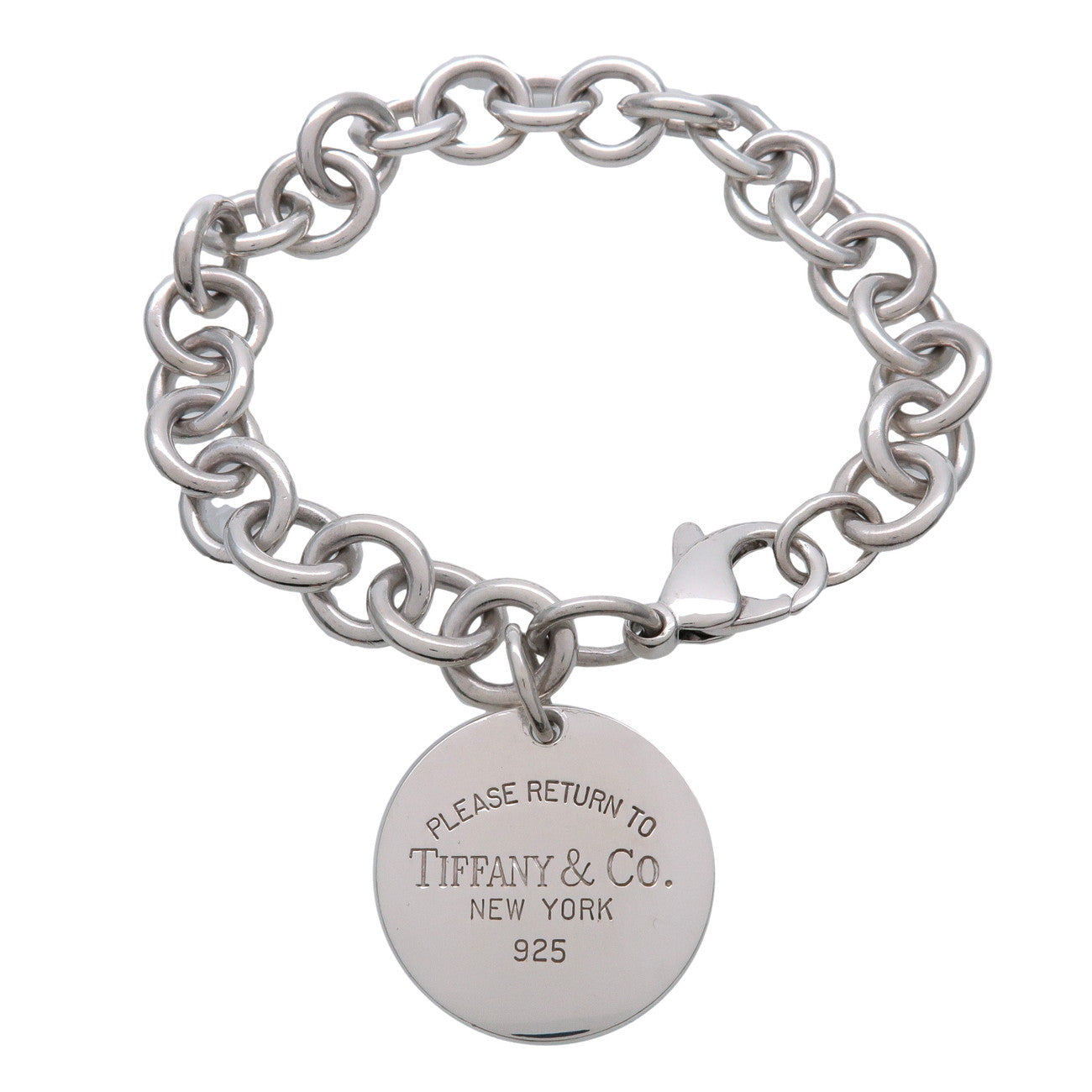 Tiffany & Co Return to Tiffany Round Tag Bracelet SV925 Silver