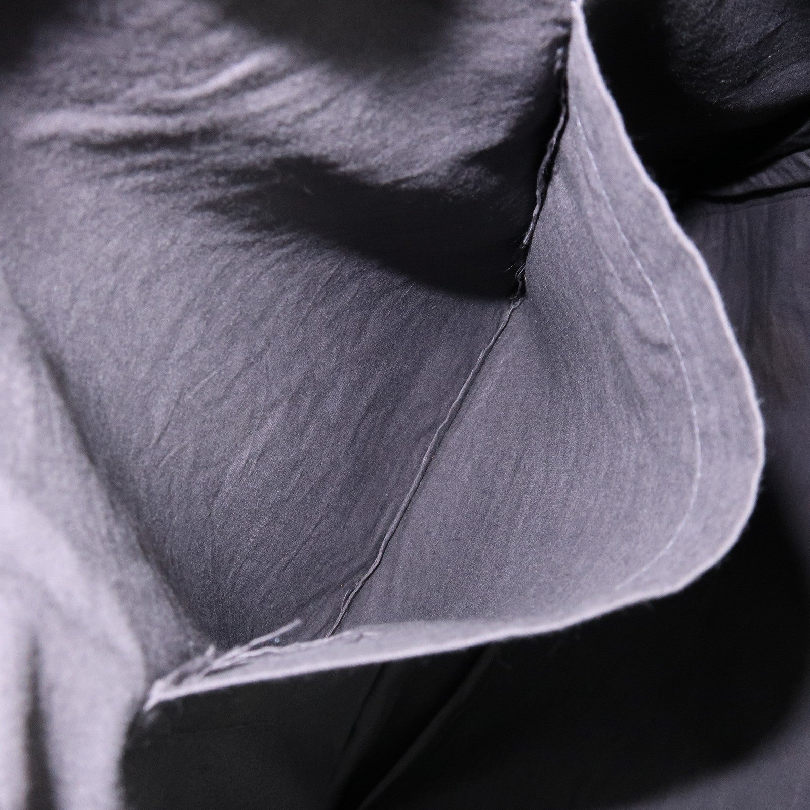 HERMES Amedaba GM Canvas Leather Tote Bag Hand Bag Grey