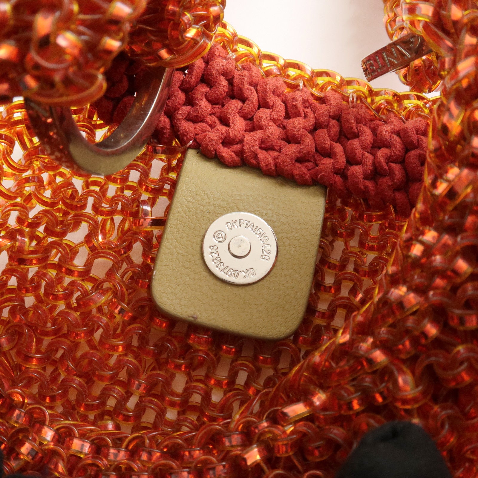 ANTEPRIMA Wire Bag PVC Shoulder Bag Hand Bag Orange