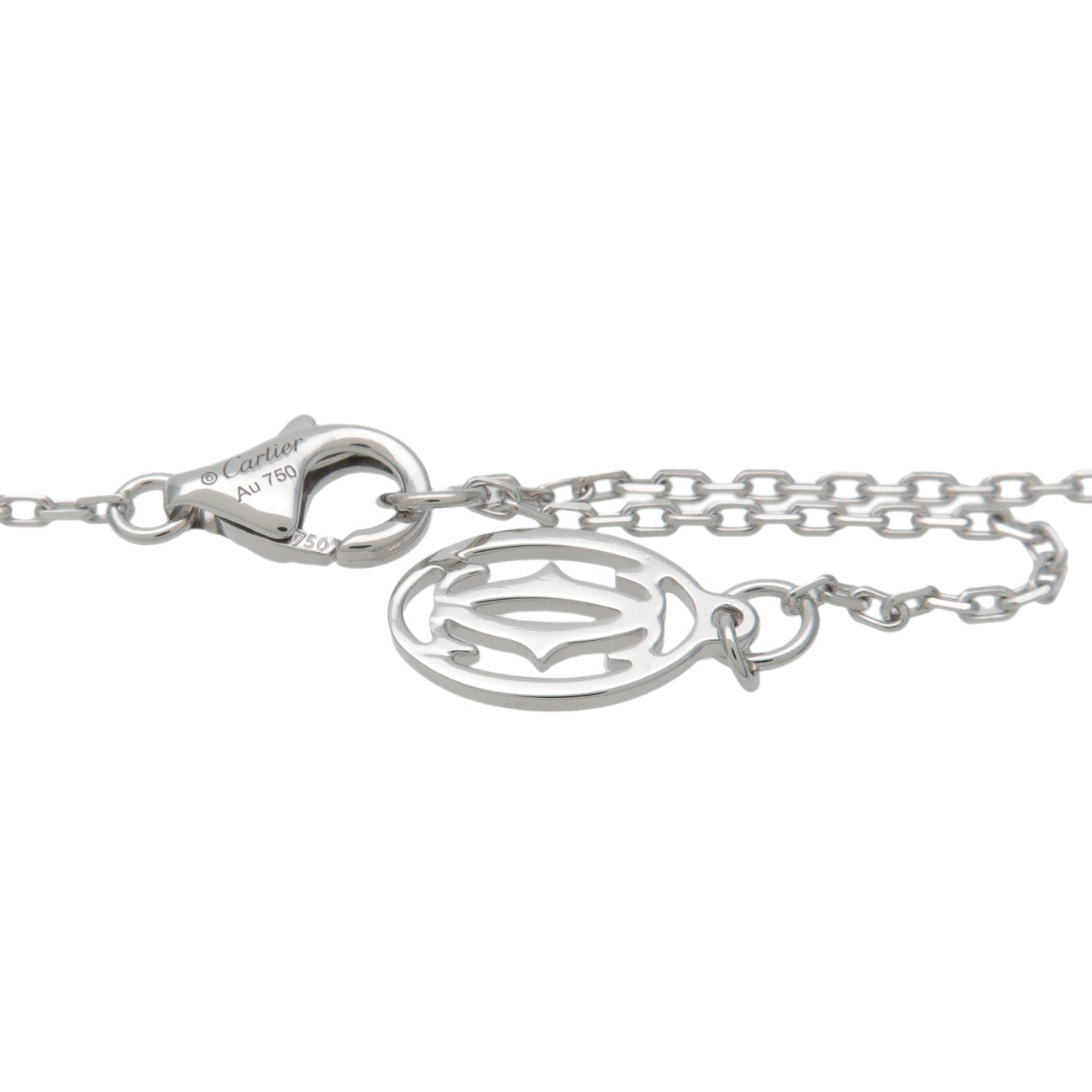 Cartier D'amour 1P Diamond Necklace SM K18 750WG White Gold