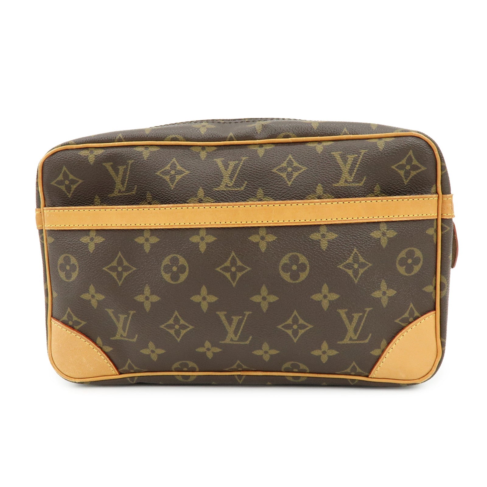 Louis Vuitton Monogram Compiegne 28 Pouch Clutch Bag Brown M51845