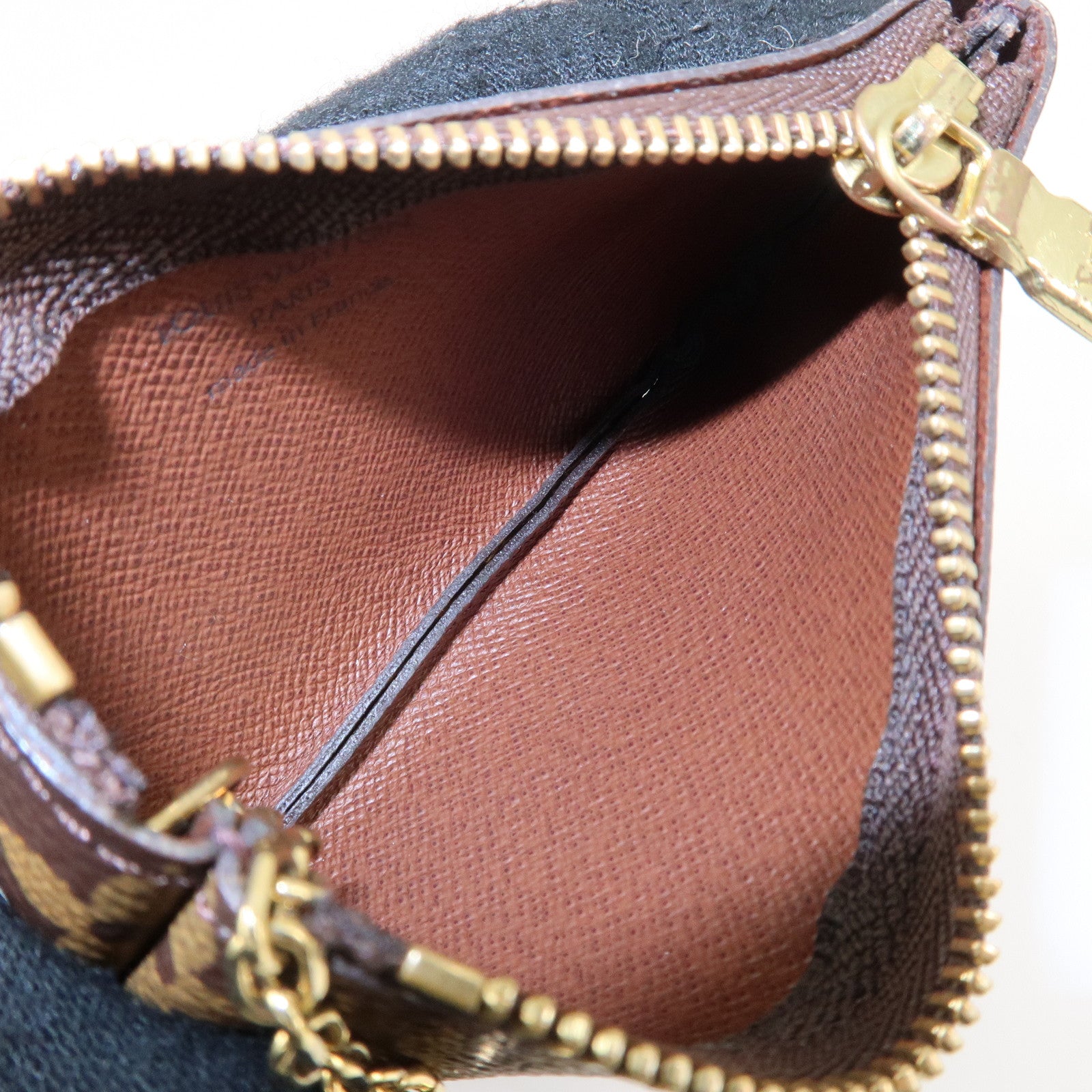 Louis Vuitton Monogram Pochette Cles Coin Case Key Case M62650 Used
